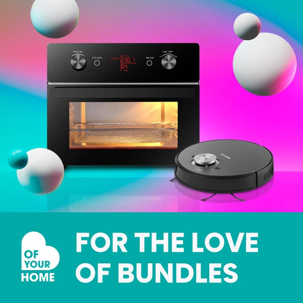 Airfryer & Robot Vacuum Cleaner bundle promotion