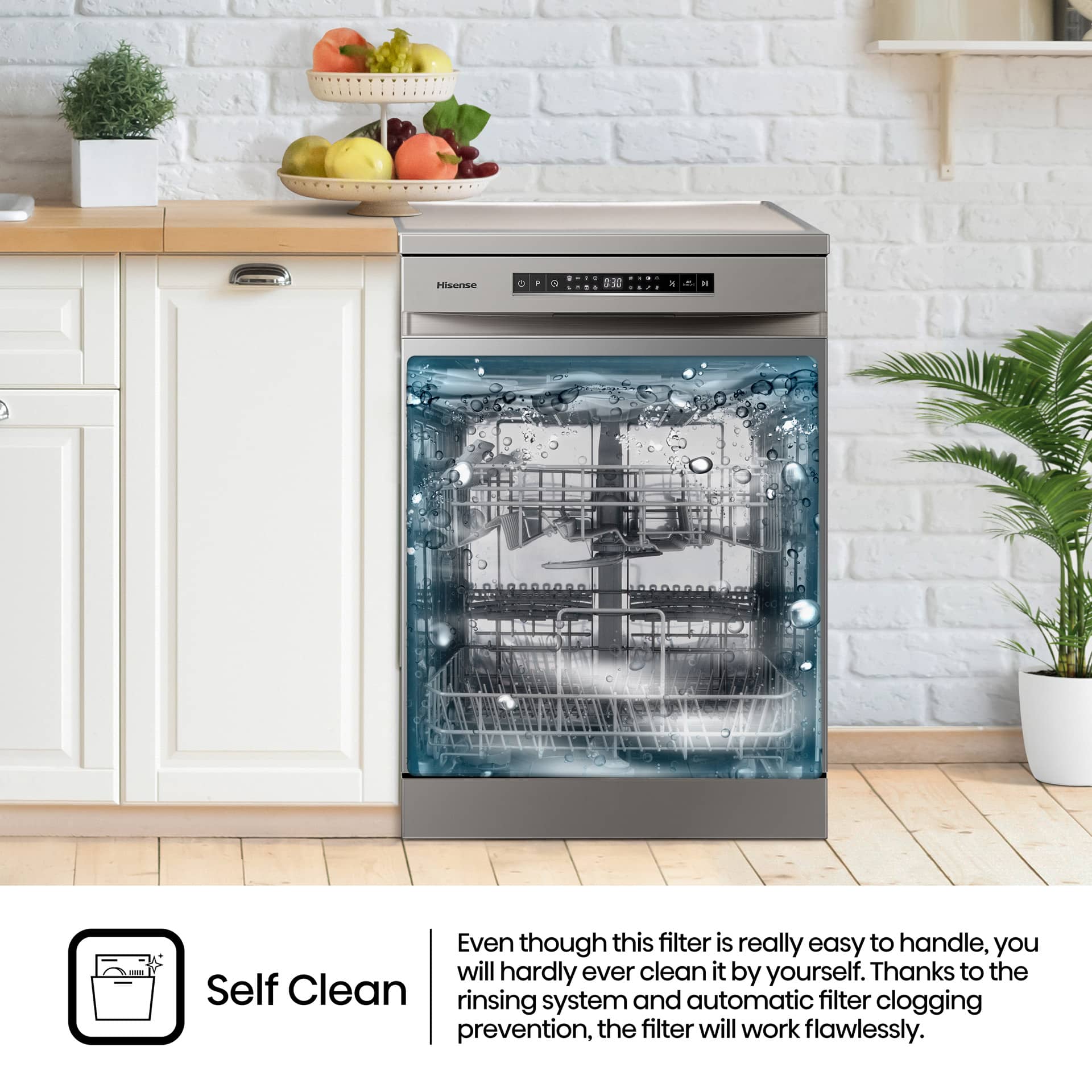 Hisense H15DSL | 15 Place Dishwasher