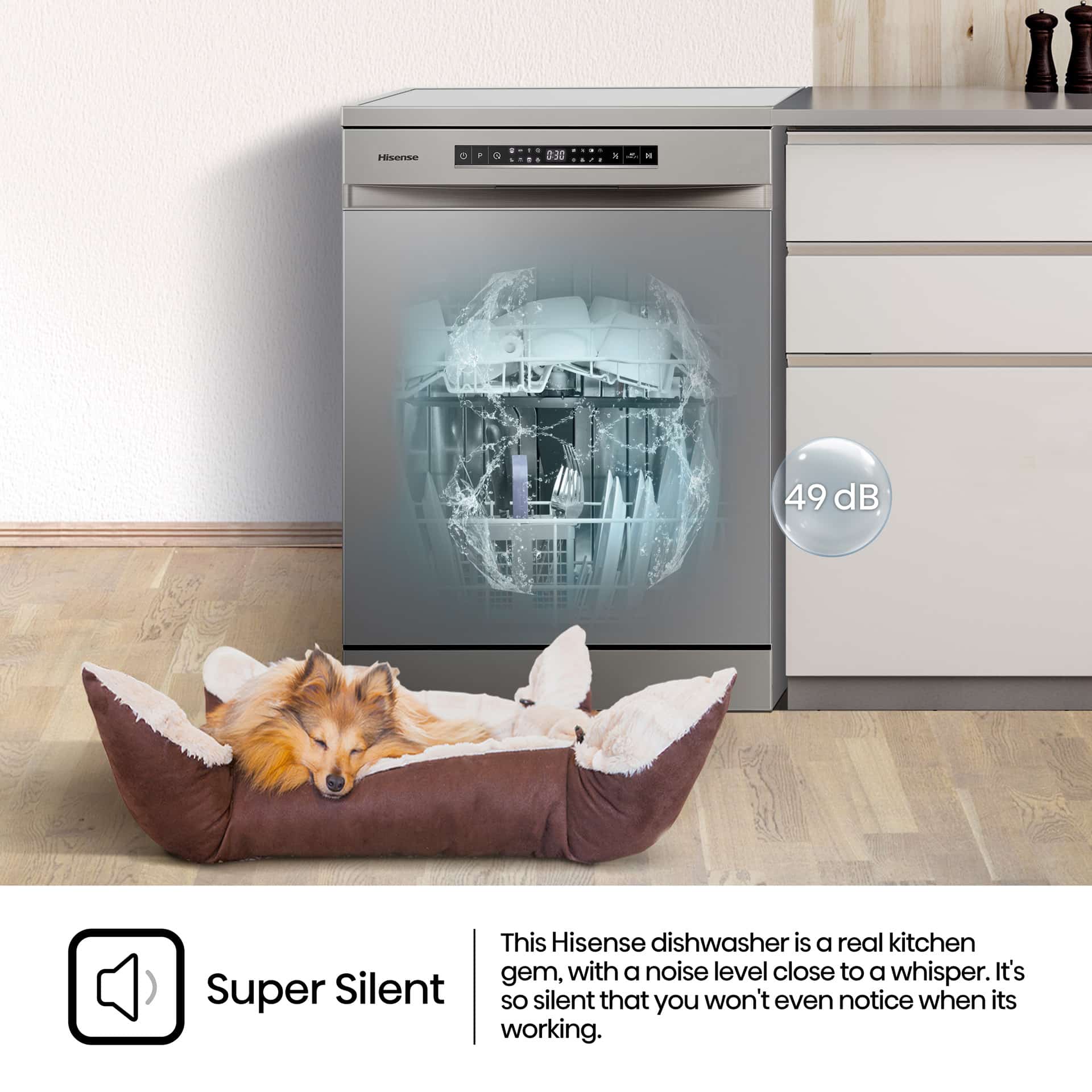Hisense H15DSL | 15 Place Dishwasher
