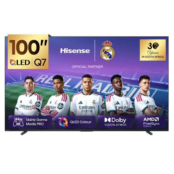 Hisense 100Q7Q | 100″ LED 144Hz VRR QLED Gaming TV product photo