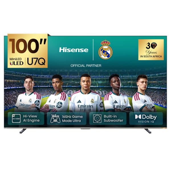 Hisense Real MiniLED 100U7Q | 100″ 165Hz 240HSR TV product photo