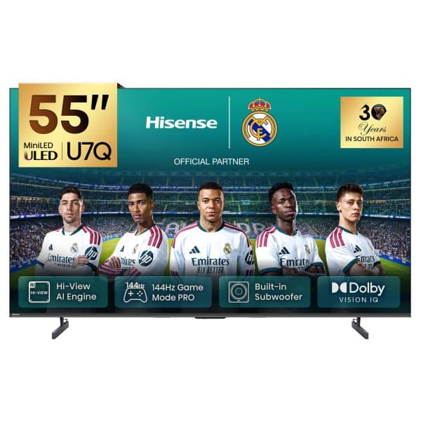 Hisense Real MiniLED 55U7Q | 55″ 144Hz 240HSR TV product photo
