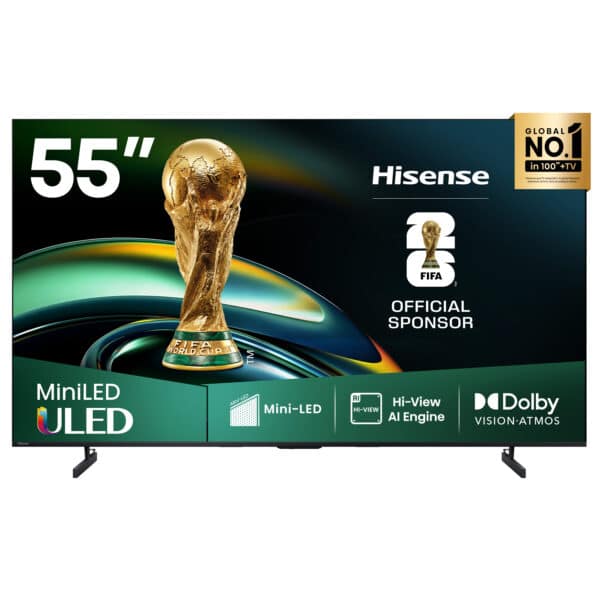 Hisense Real MiniLED 55U6Q PRO | 55″ 60Hz 120HSR TV product photo