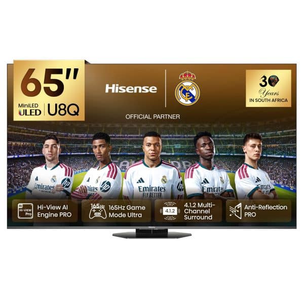 Hisense Real MiniLED 65U8Q | 65″ 165Hz 288HSR TV product photo