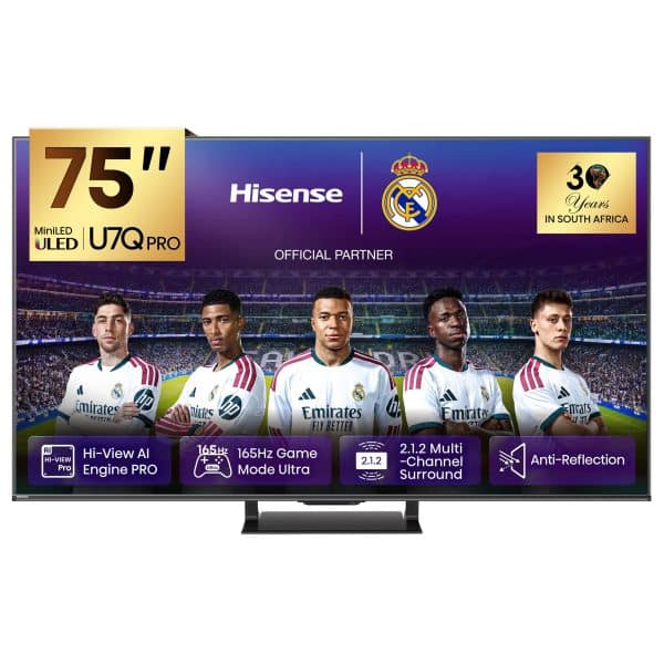 Hisense Real MiniLED 75U7Q PRO | 75″ 165Hz 240HSR TV product photo