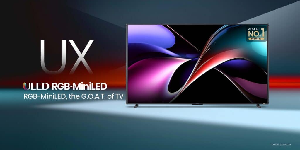 Hisense RGB MiniLED 100UX | 100″ 165Hz  288HSR TV hero image