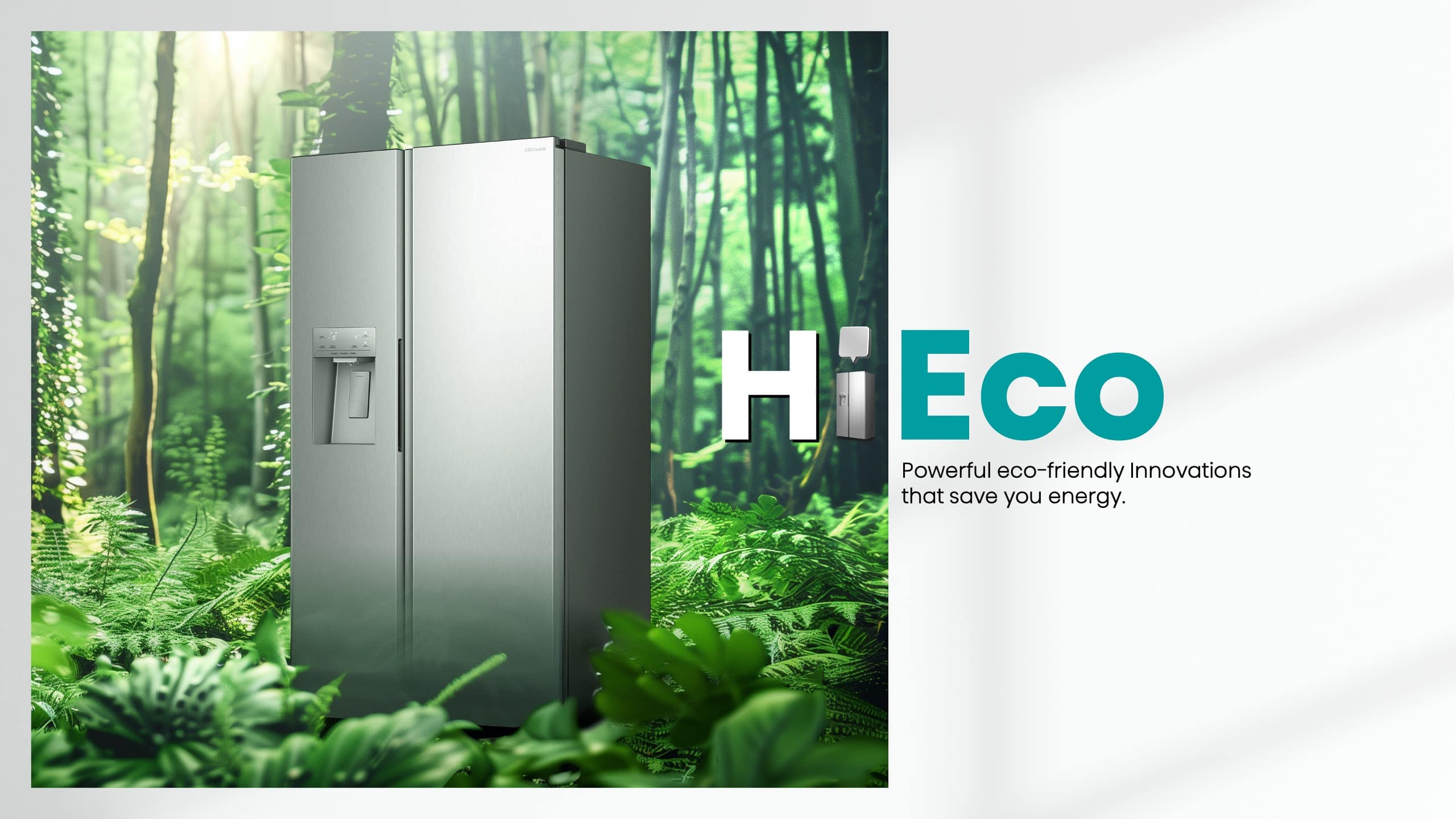 Hisense H695SS-IDL | 506L Silver Side By Side Refrigerator