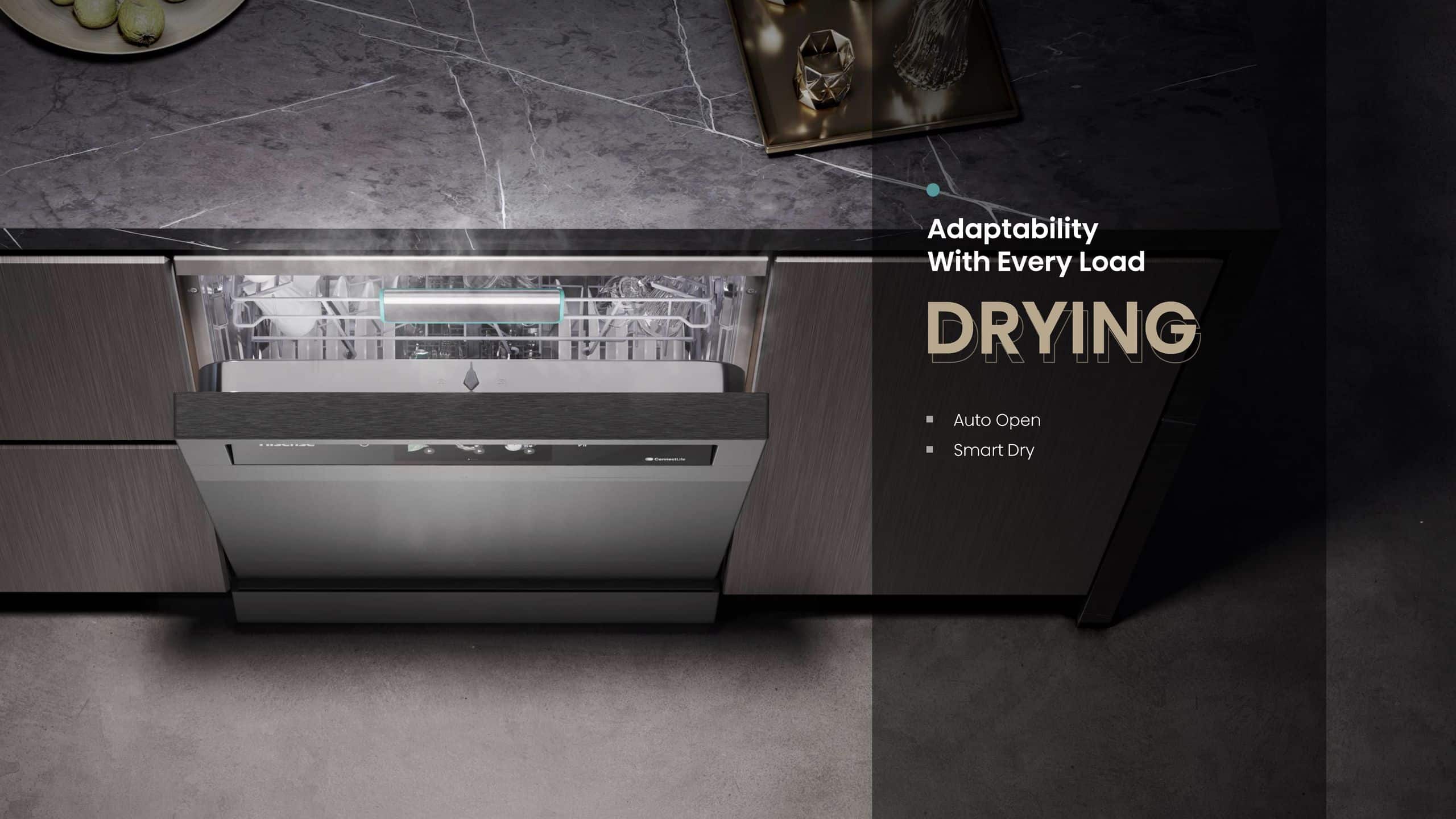 Hisense H15DWTFT | 15 Place Dishwasher feature banner