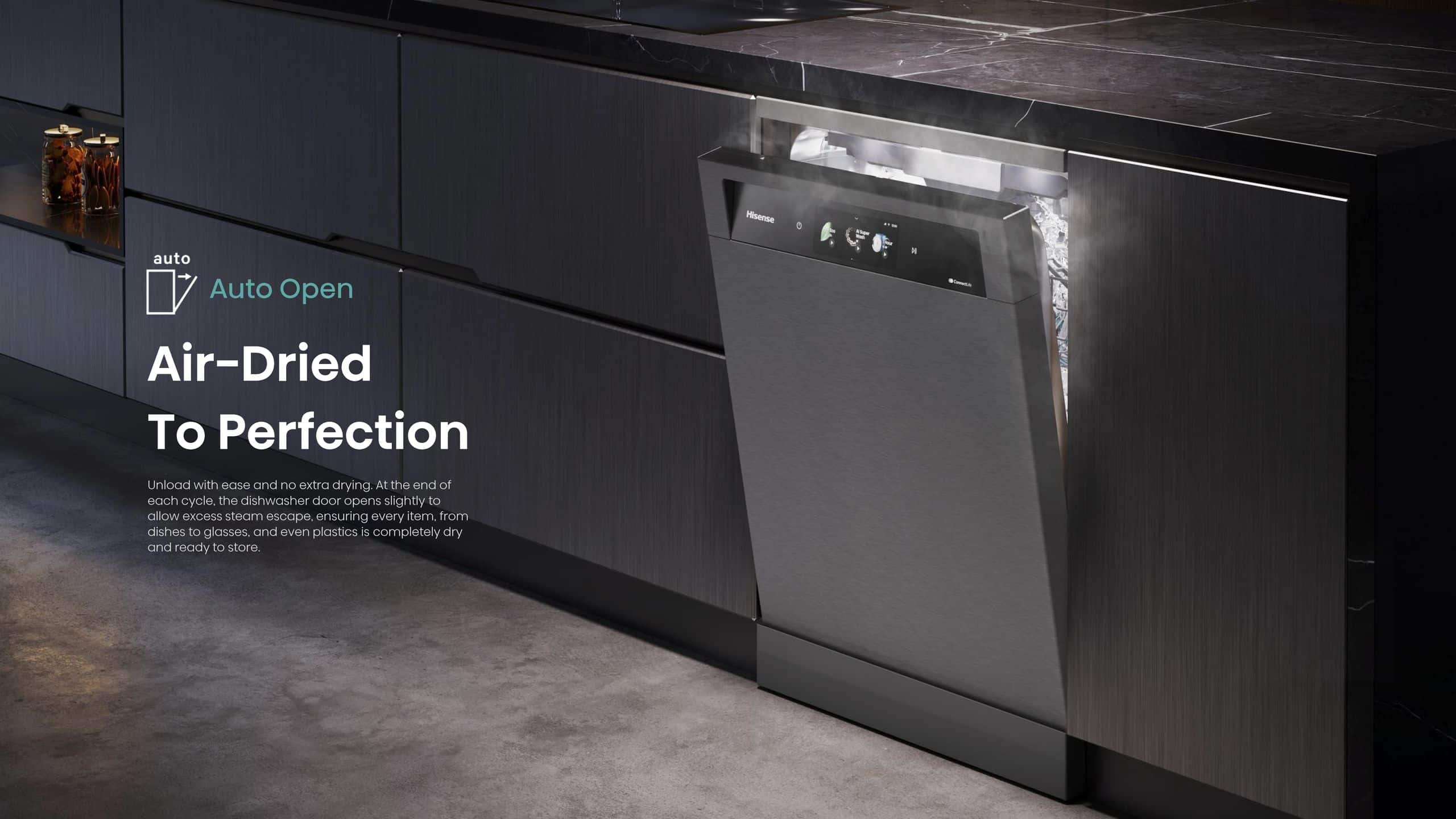 Hisense H15DWTFT | 15 Place Dishwasher feature banner