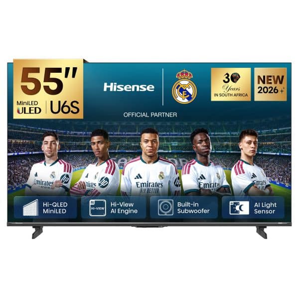Hisense Real MiniLED 55U6S | 55″ 60Hz 120HSR TV product photo
