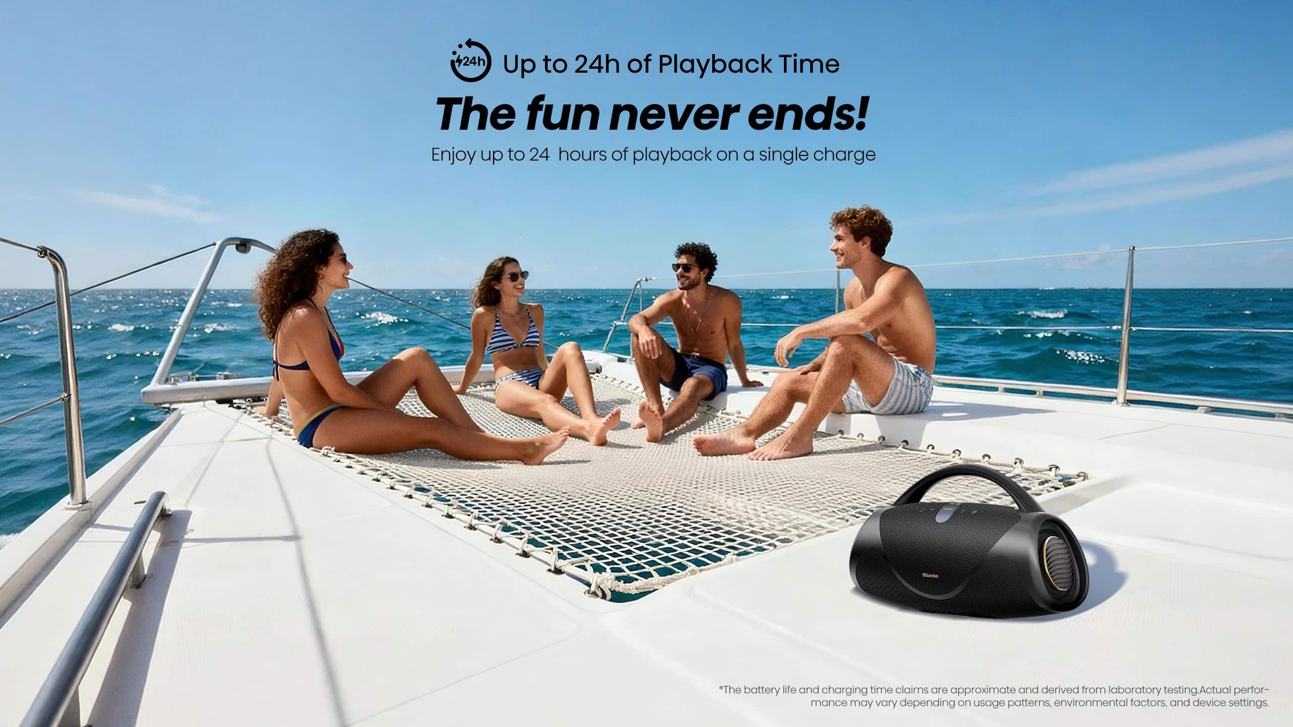 Hisense Voyage Boom | Bass Boost Portable Speaker feature banner