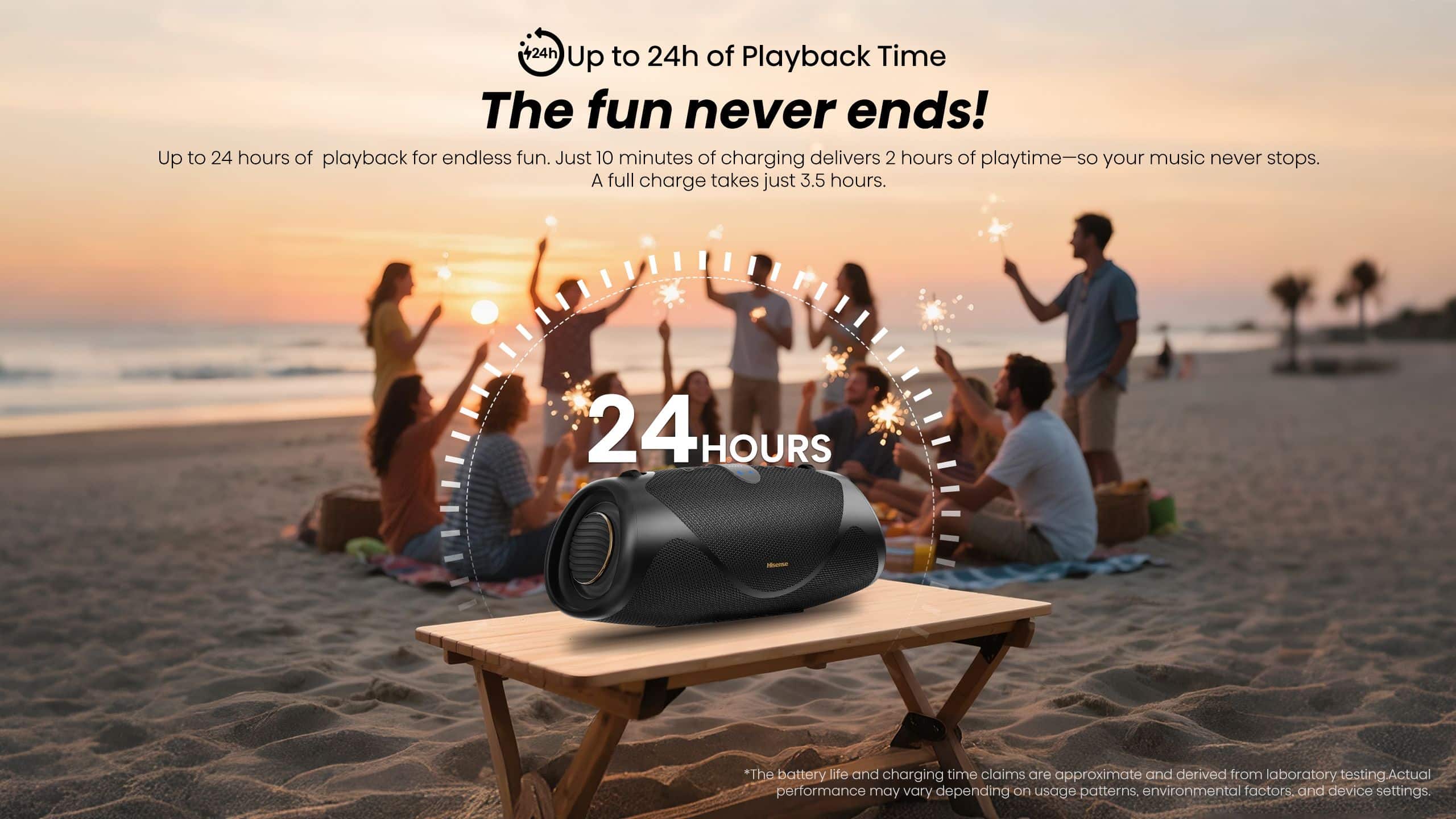 Hisense We Boom | Bass Boost Water Proof Speaker feature banner