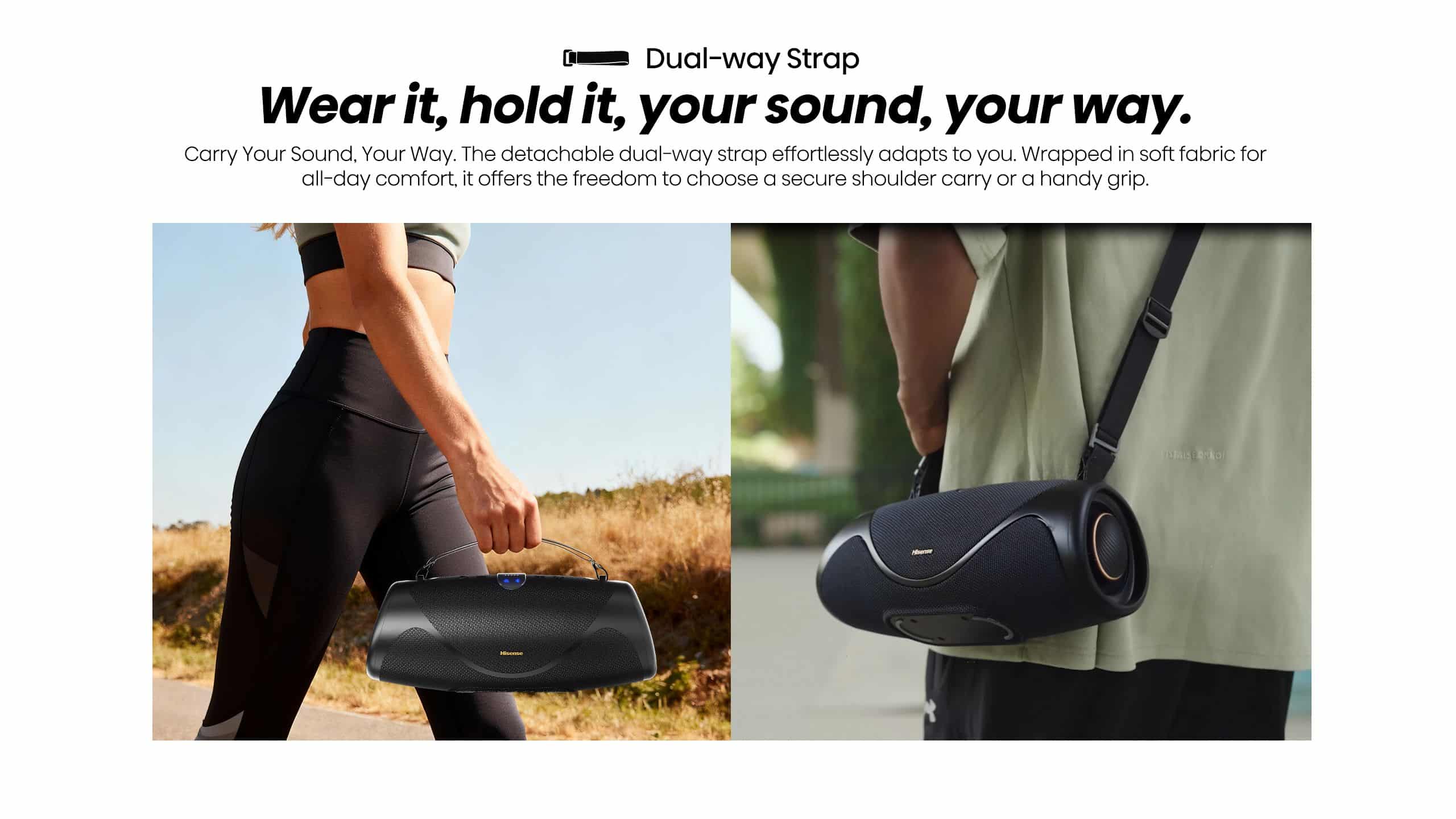 Hisense We Boom | Bass Boost Water Proof Speaker feature banner