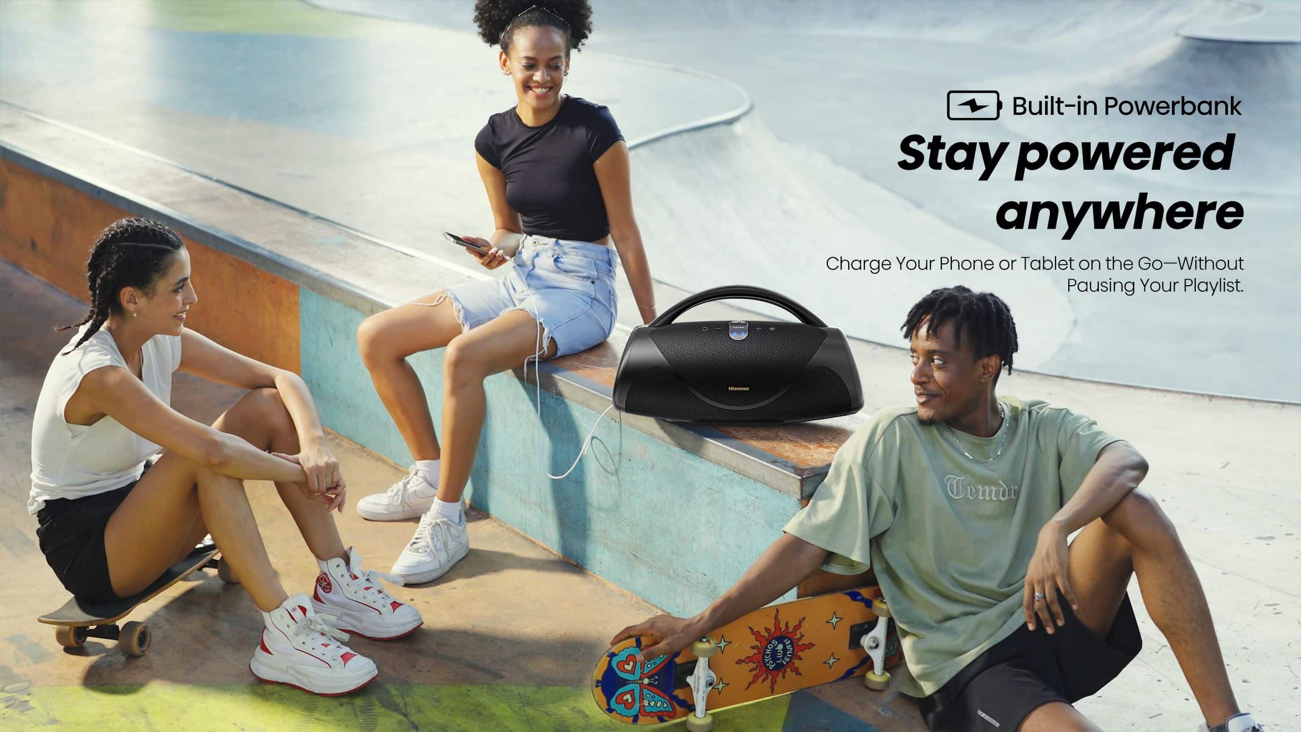 Hisense Voyage Boom | Bass Boost Portable Speaker feature banner