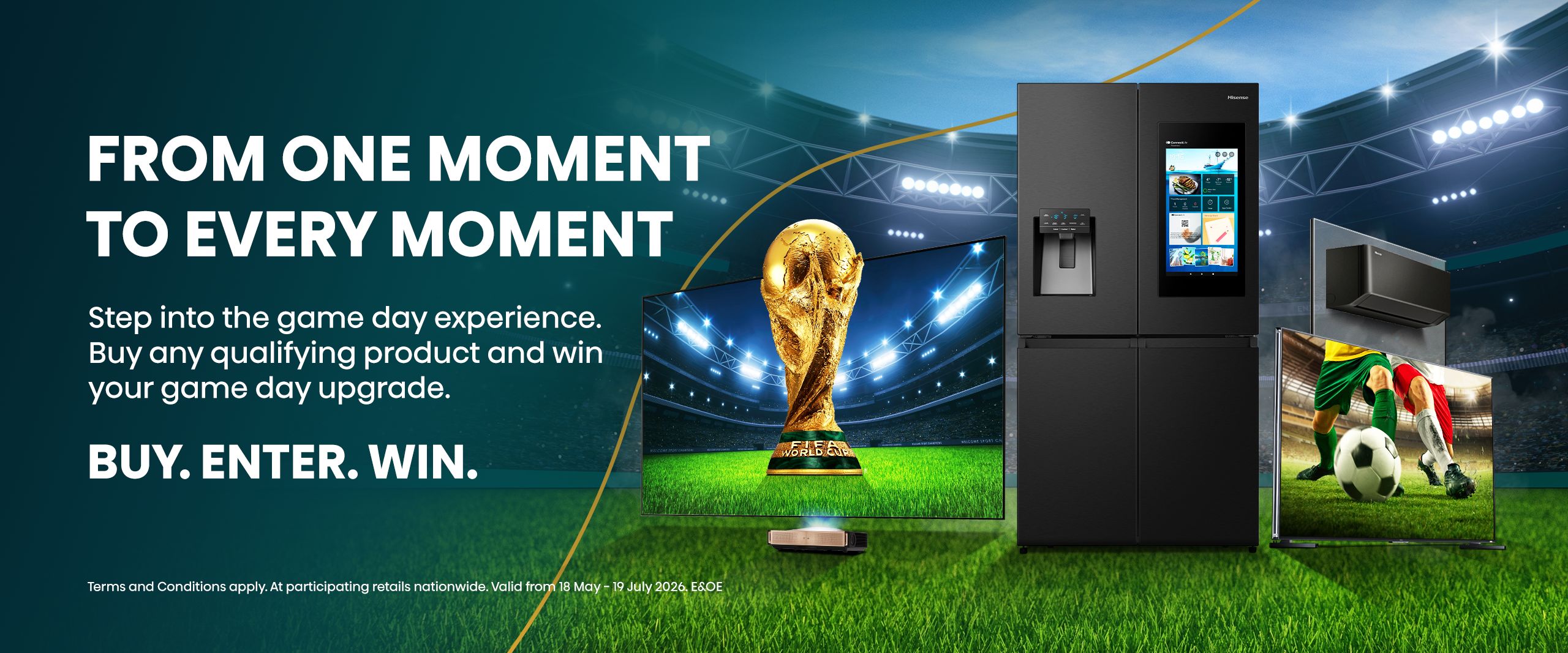 Hisense X Coca Cola banner