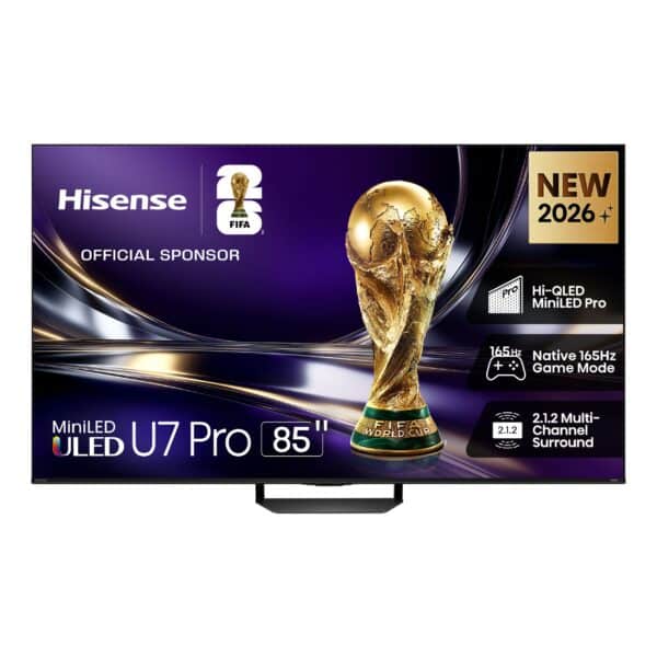 Hisense Real MiniLED 85U7S PRO | 85″ 165Hz 330HSR TV product photo