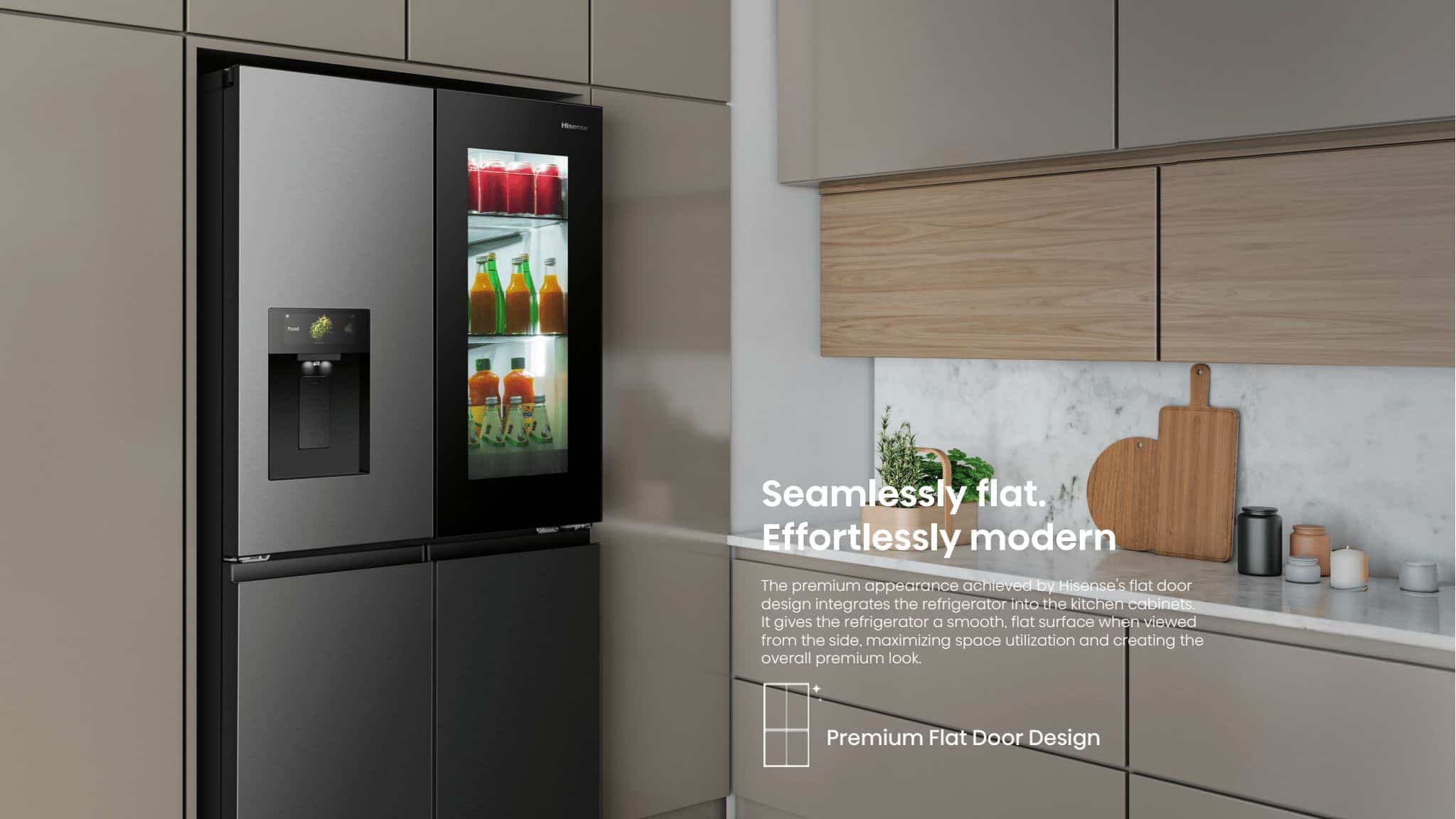 Hisense H820FSB-IMV | PureView Series 601L Multi Door Refrigerator feature banner