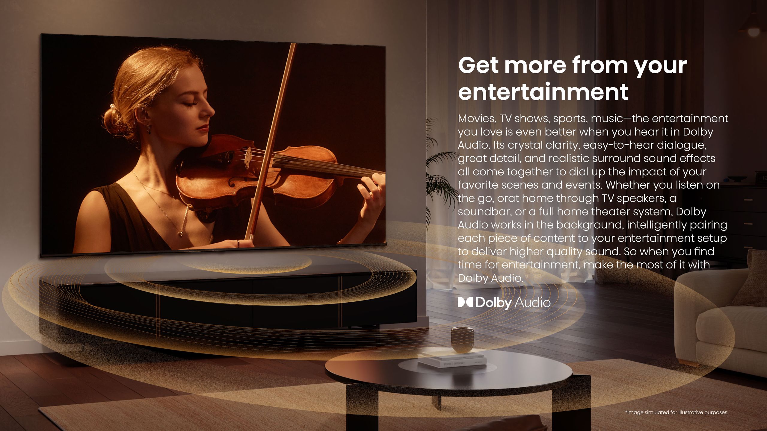 Hisense 43A4S | 43″ Direct LED 2K Smart TV feature banner