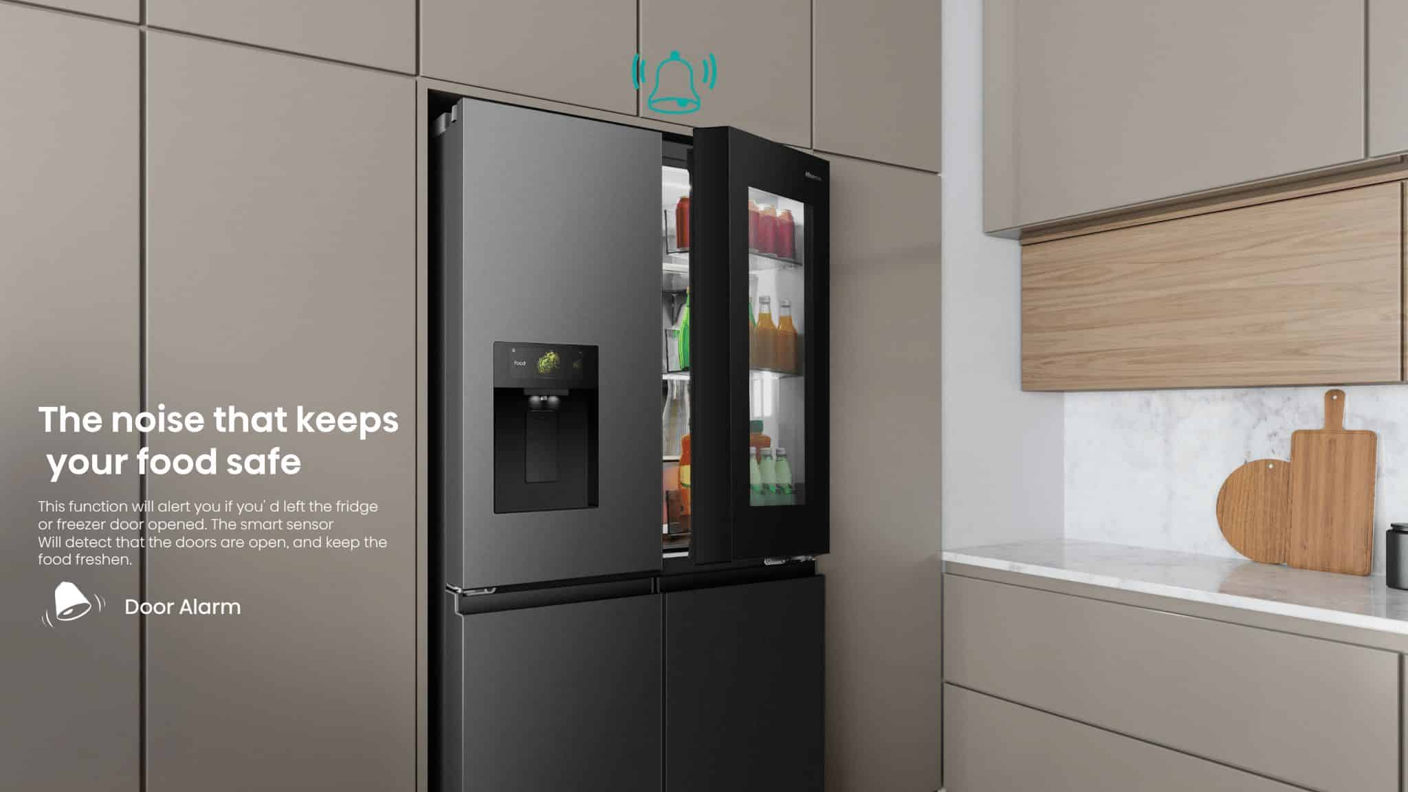 Hisense H820FSB-IMV | PureView Series 601L Multi Door Refrigerator feature banner