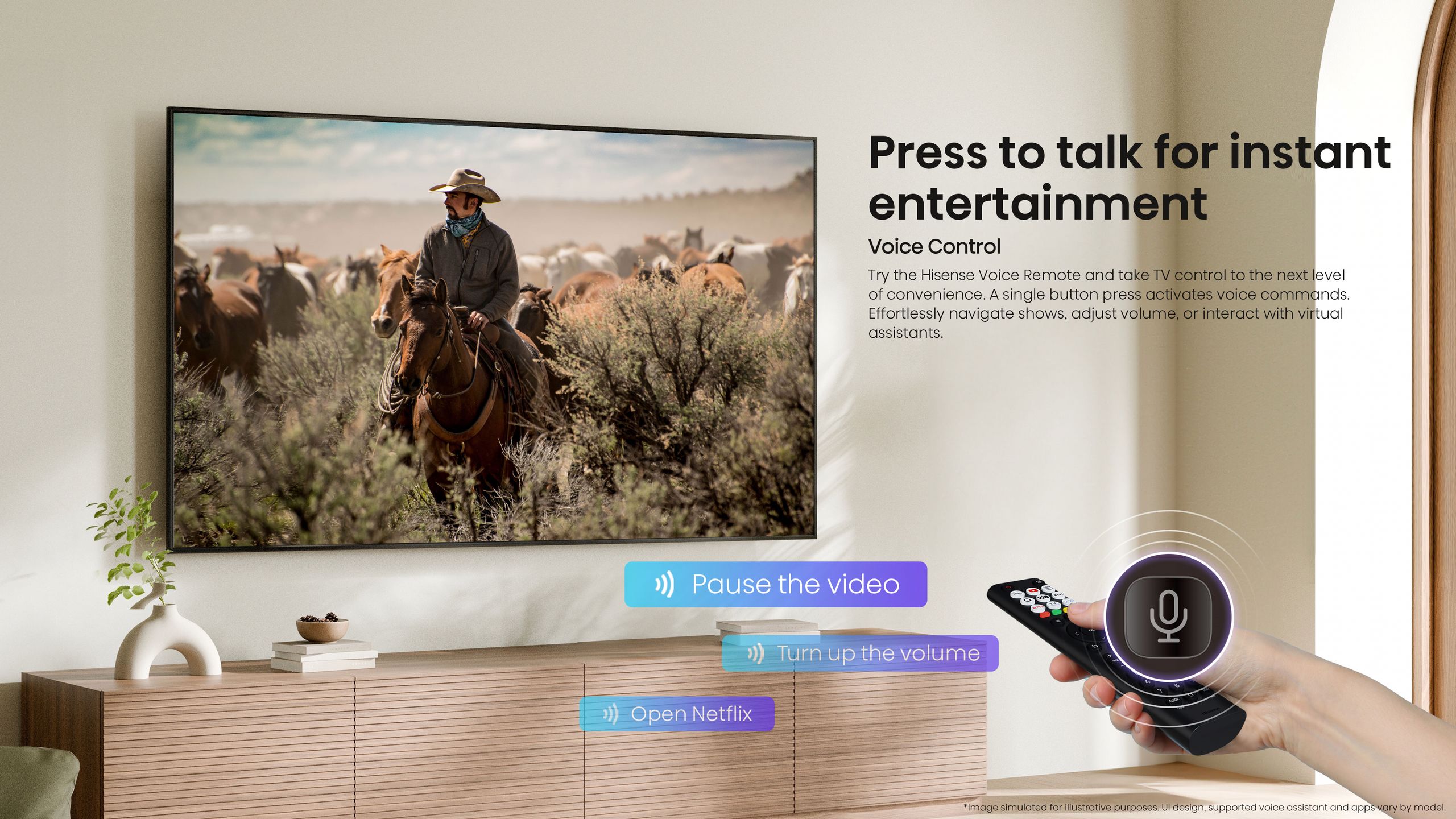 Hisense 43A4S | 43″ Direct LED 2K Smart TV feature banner