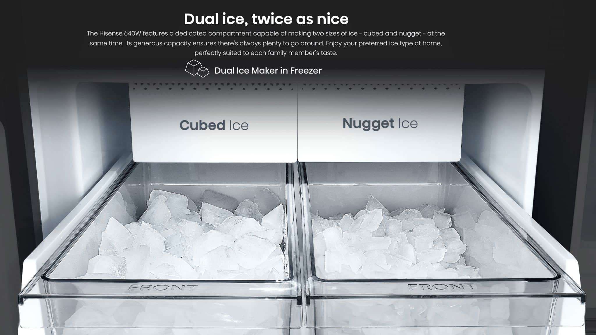 Hisense H820FSB-IMV | PureView Series 601L Multi Door Refrigerator feature banner