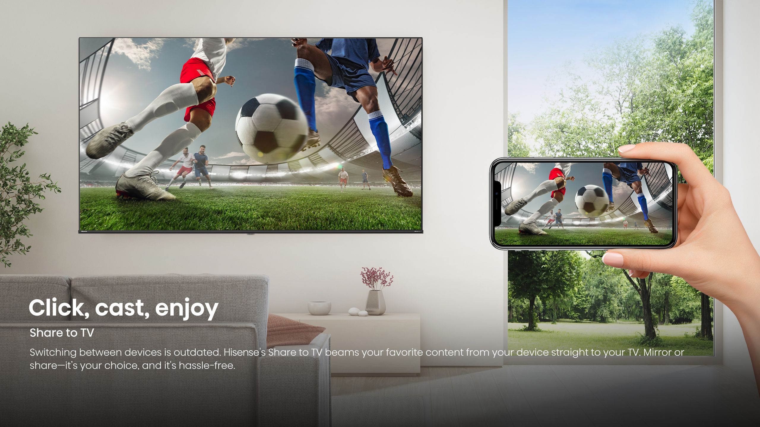 Hisense 43A4S | 43″ Direct LED 2K Smart TV feature banner