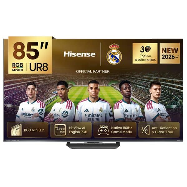 Hisense RGB MiniLED 85UR8S | 85″ 180Hz  330HSR TV product photo