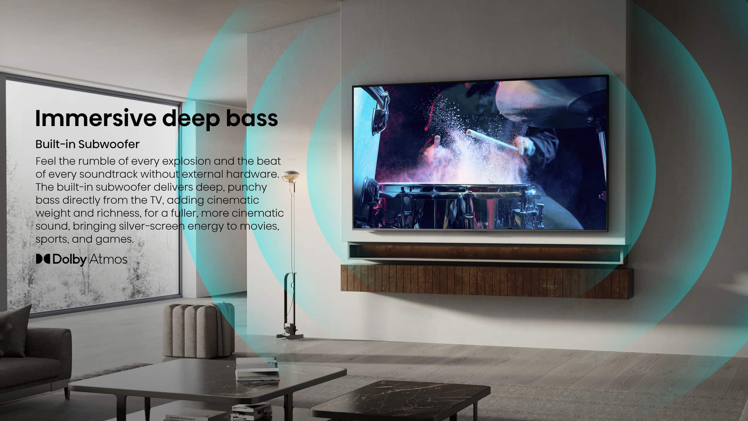 Hisense Real MiniLED 65U7S | 65″ 144Hz 240HSR TV feature banner