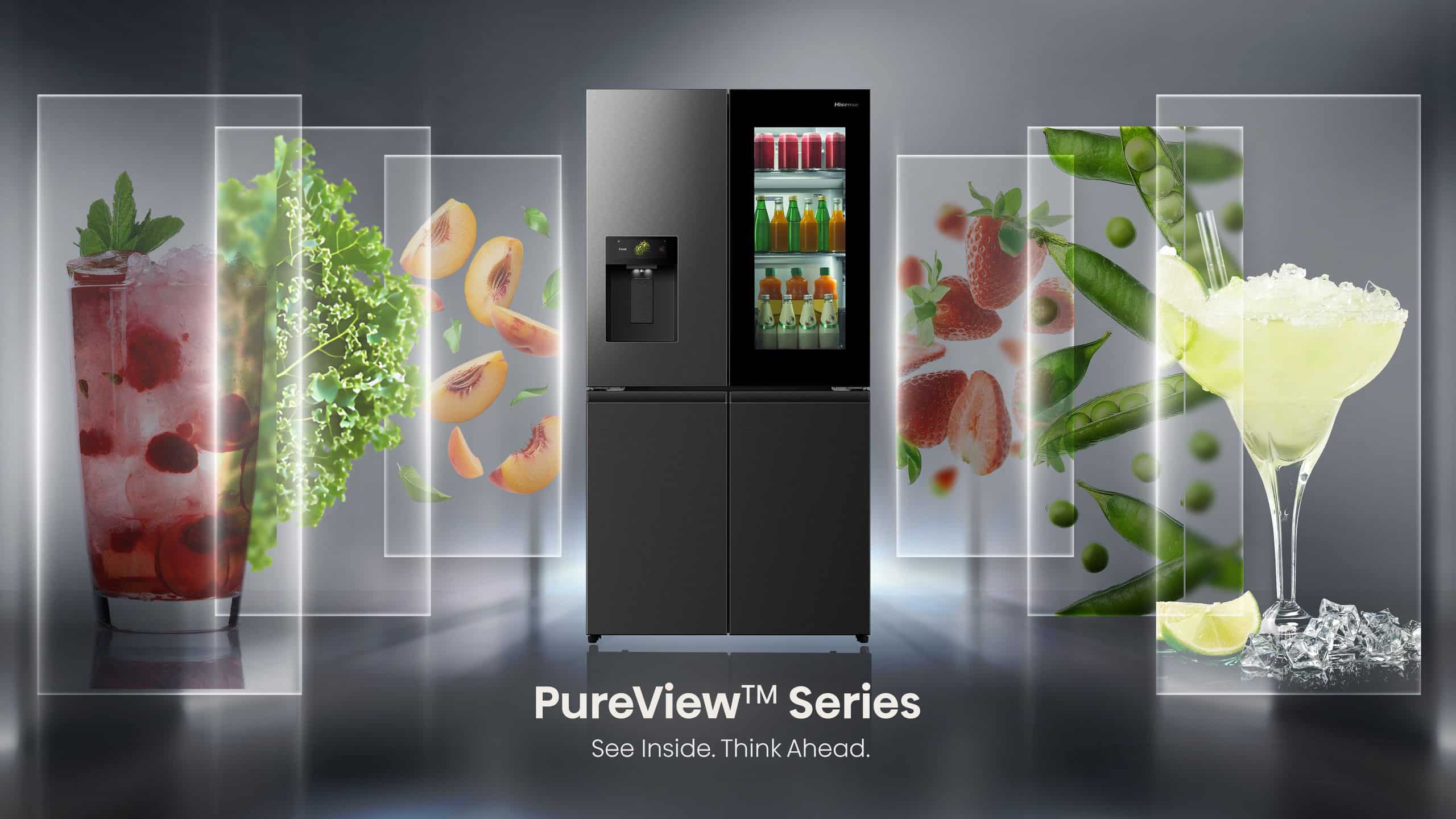 Hisense H820FSB-IMV | PureView Series 601L Multi Door Refrigerator