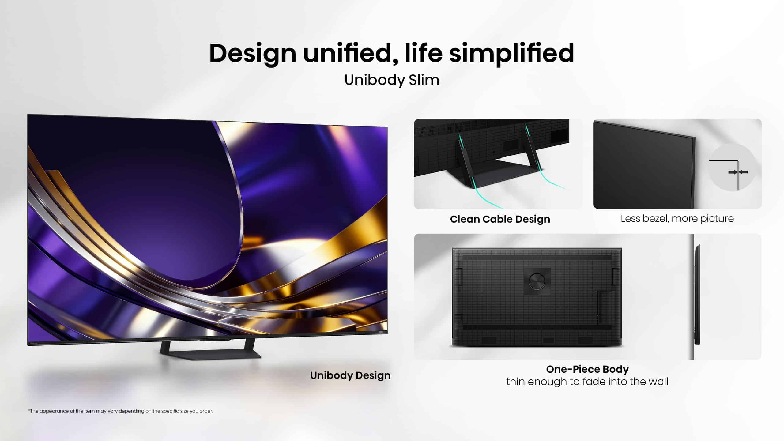 Hisense Real MiniLED 65U7S PRO | 65″ 165Hz 330HSR TV feature banner