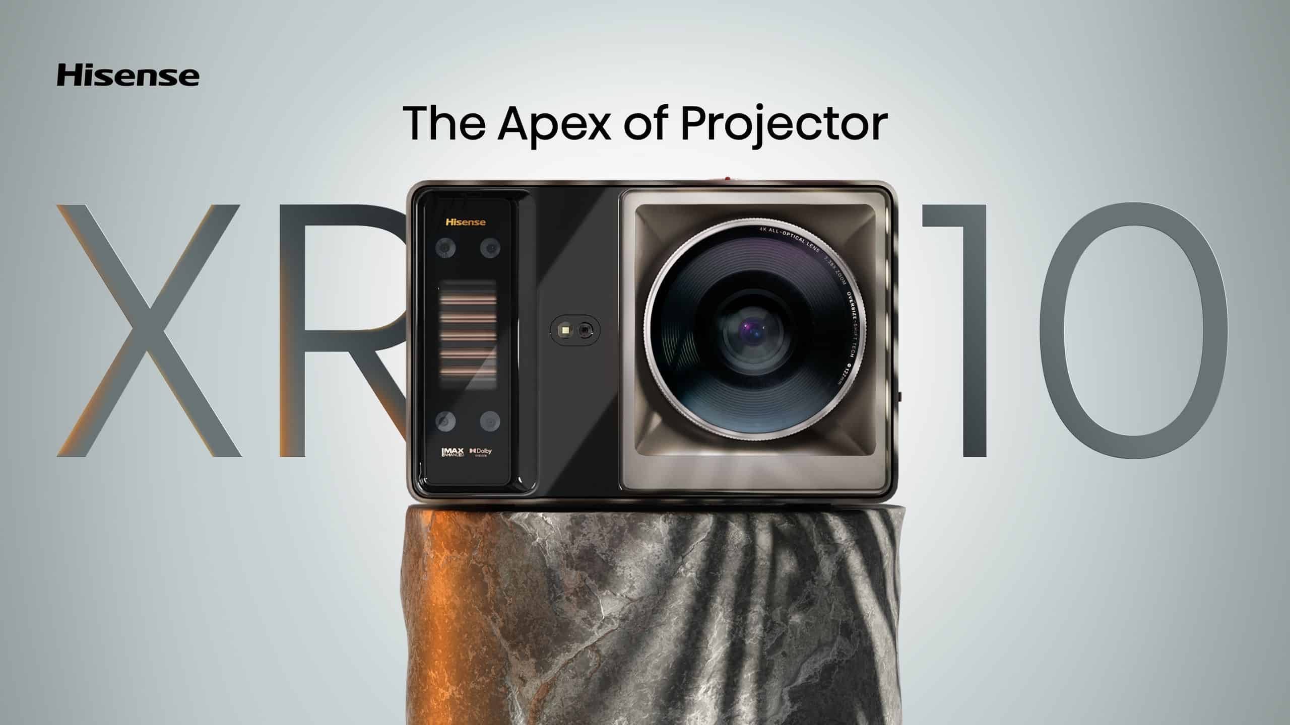 Hisense XR10 | 65″-300″ Trichroma 4K Laser Projector feature banner