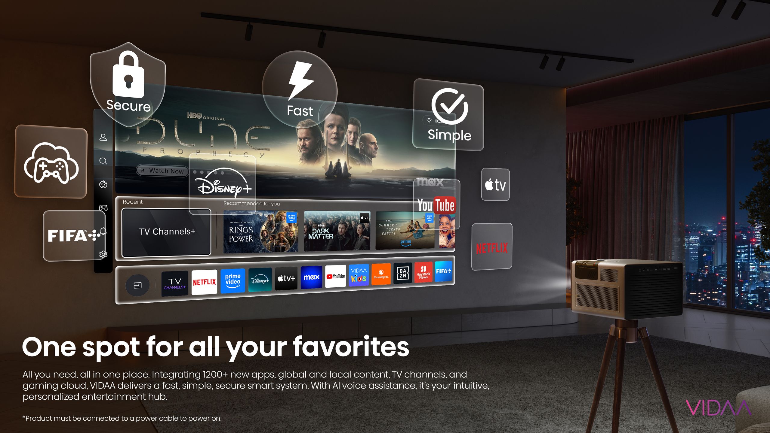 Hisense XR10 | 65″-300″ Trichroma 4K Laser Projector feature banner