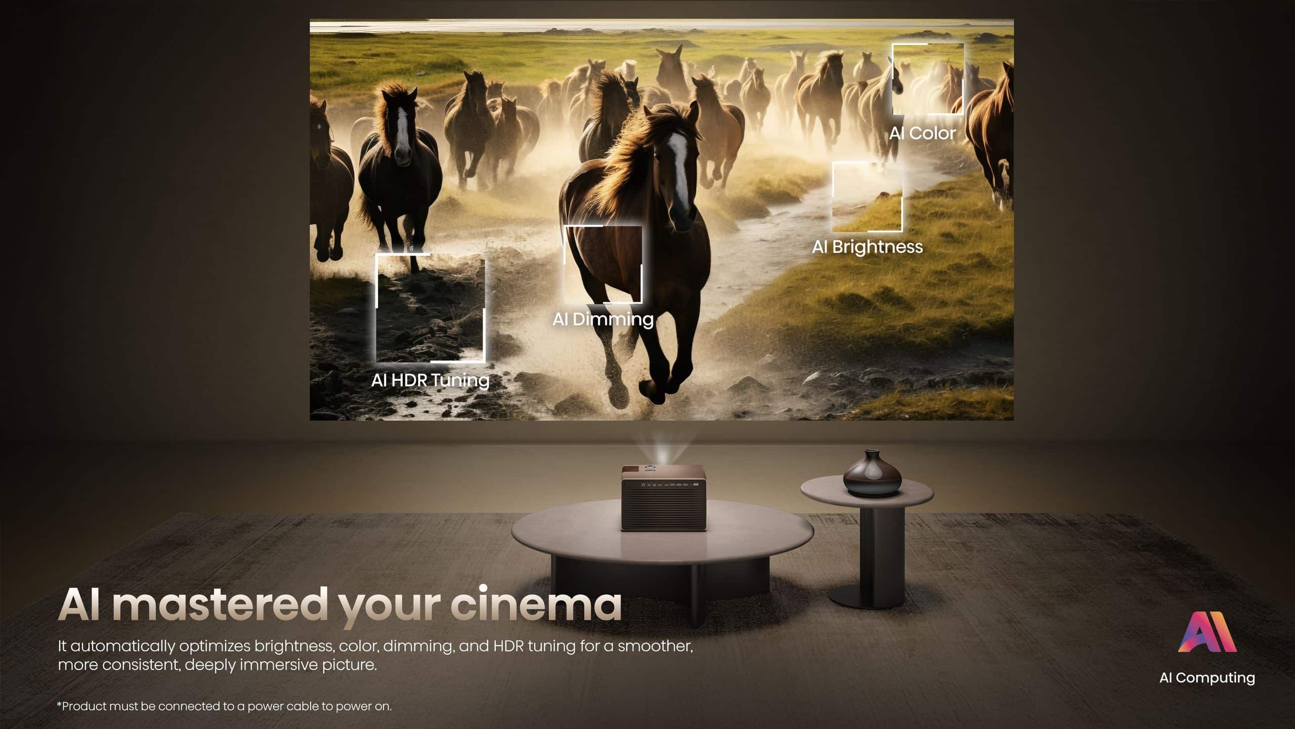 Hisense XR10 | 65″-300″ Trichroma 4K Laser Projector feature banner