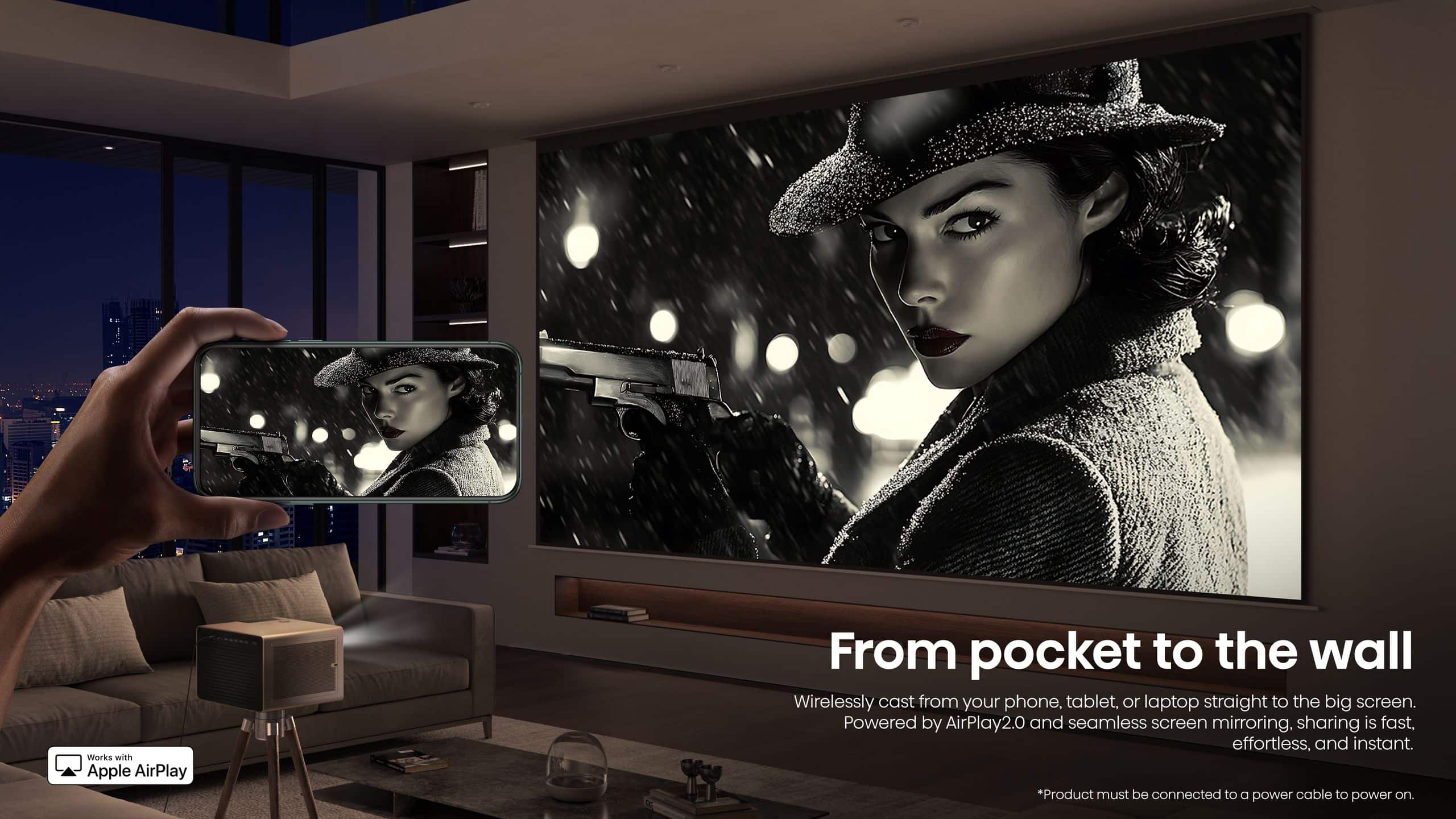 Hisense XR10 | 65″-300″ Trichroma 4K Laser Projector feature banner