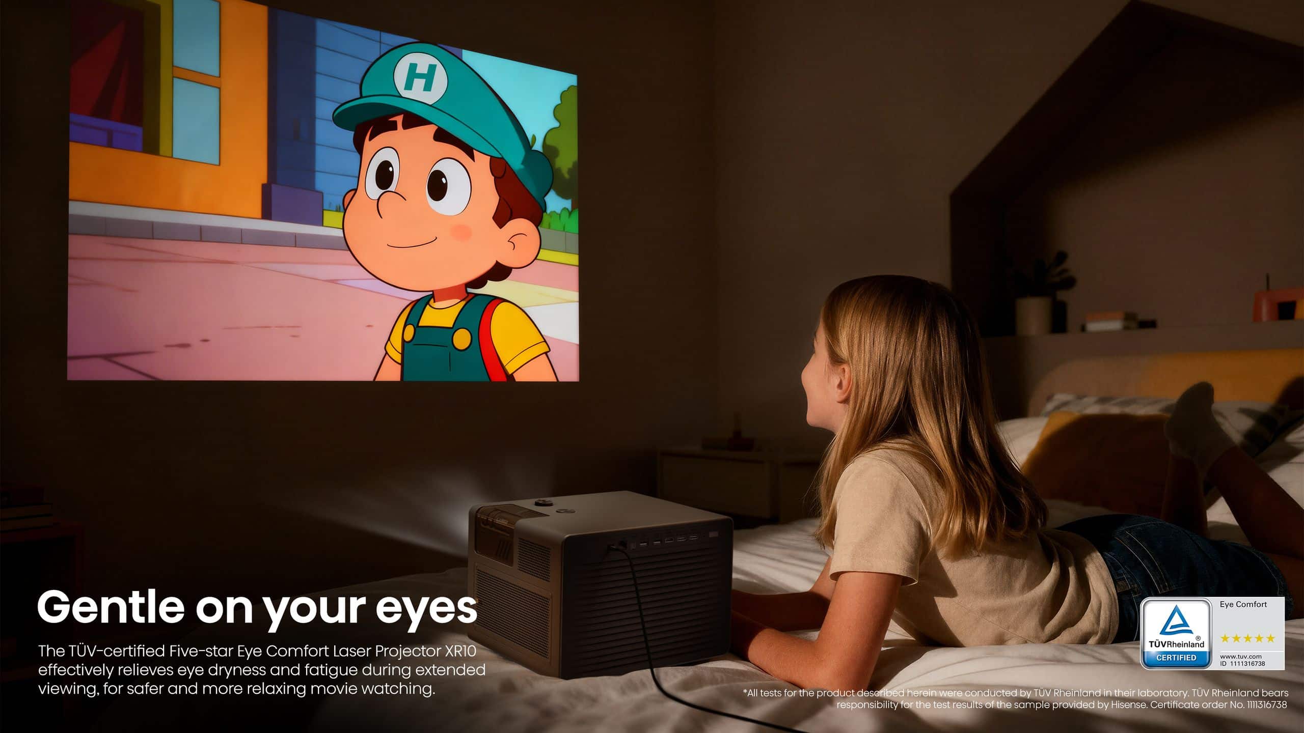 Hisense XR10 | 65″-300″ Trichroma 4K Laser Projector feature banner