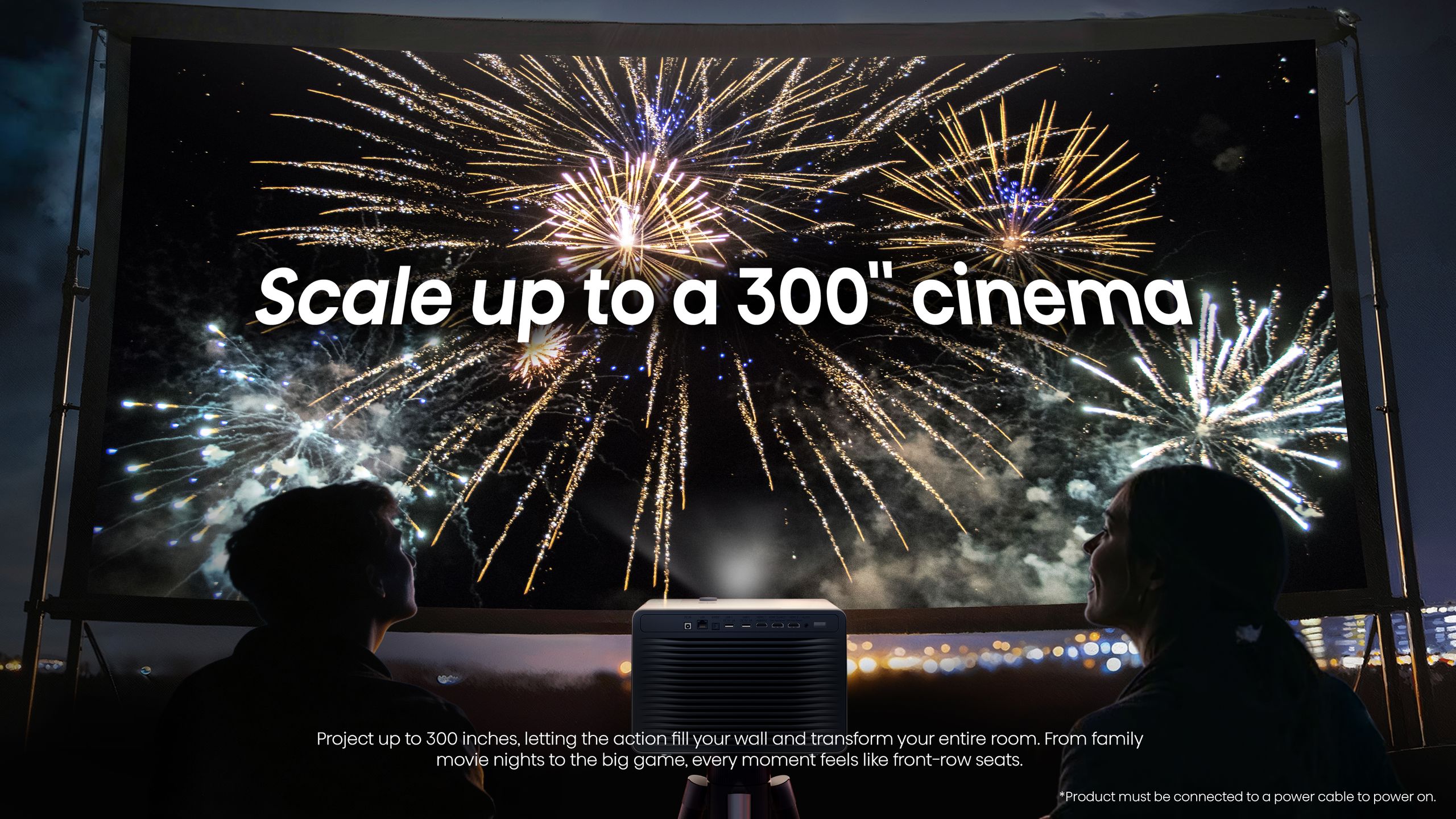 Hisense XR10 | 65″-300″ Trichroma 4K Laser Projector feature banner