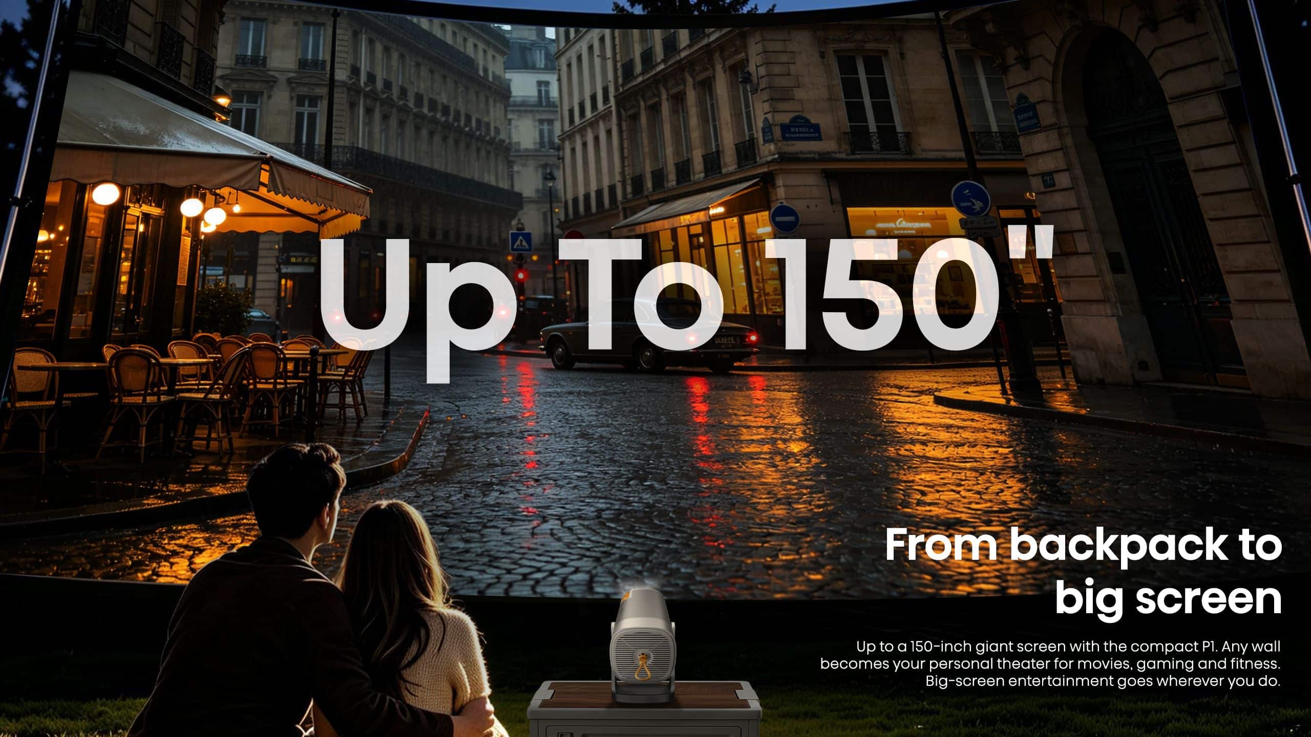 Hisense P1 | 150″ HD Laser Projector feature banner
