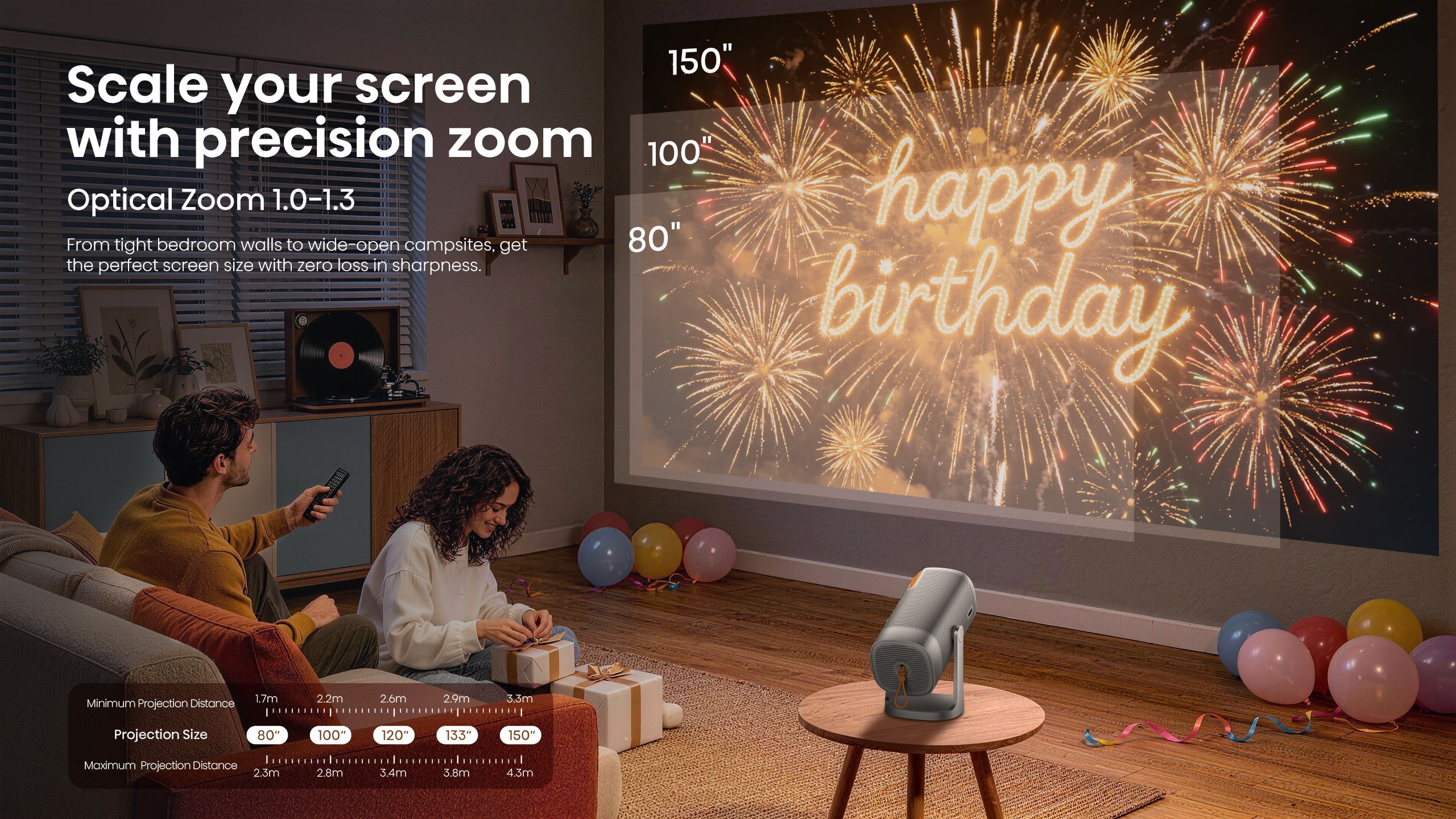 Hisense P1 | 150″ HD Laser Projector feature banner