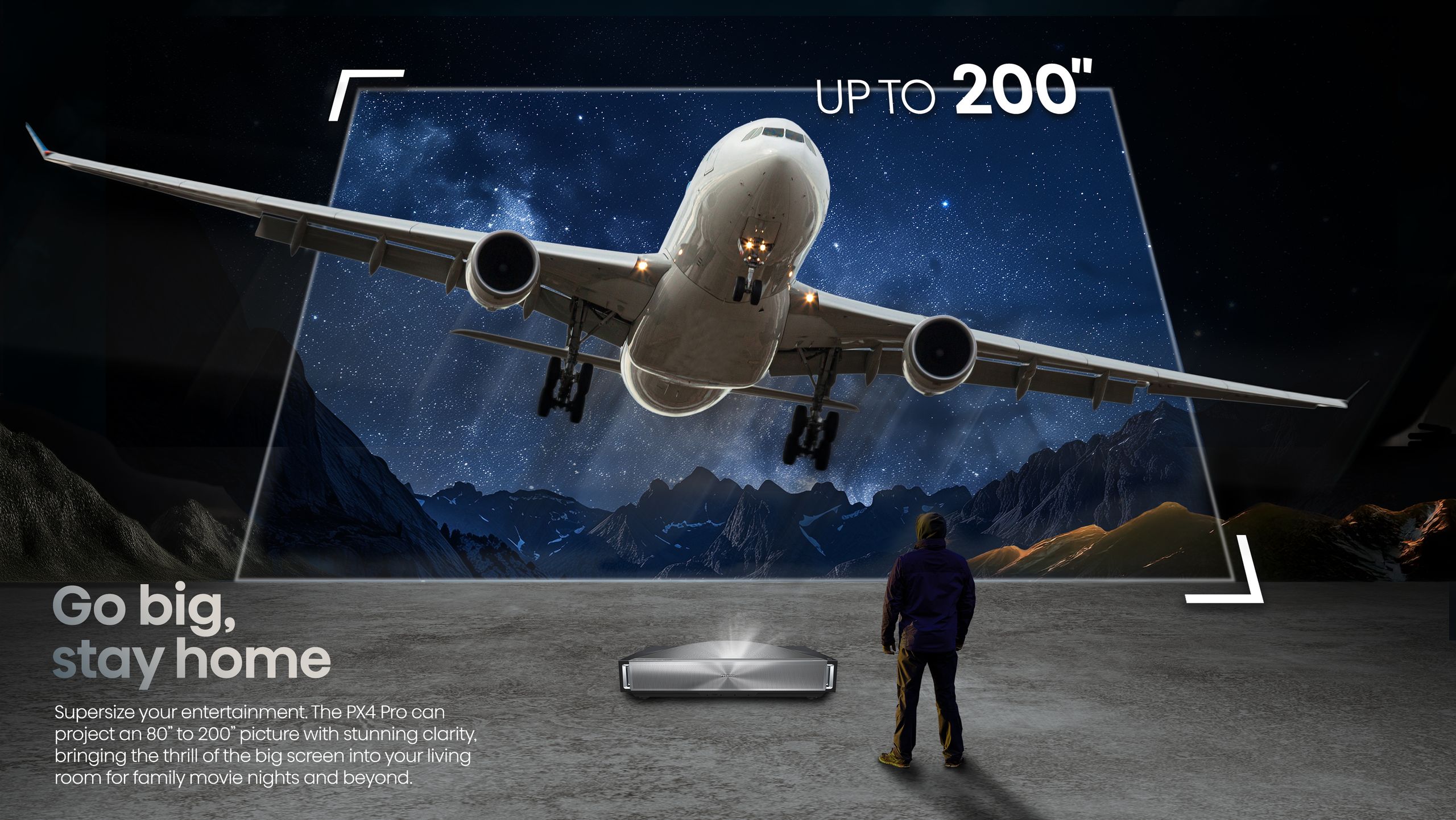 Hisense PX4-PRO | 3500-Lumen 4K Ultra Short-Throw TriChroma Laser Projector feature banner