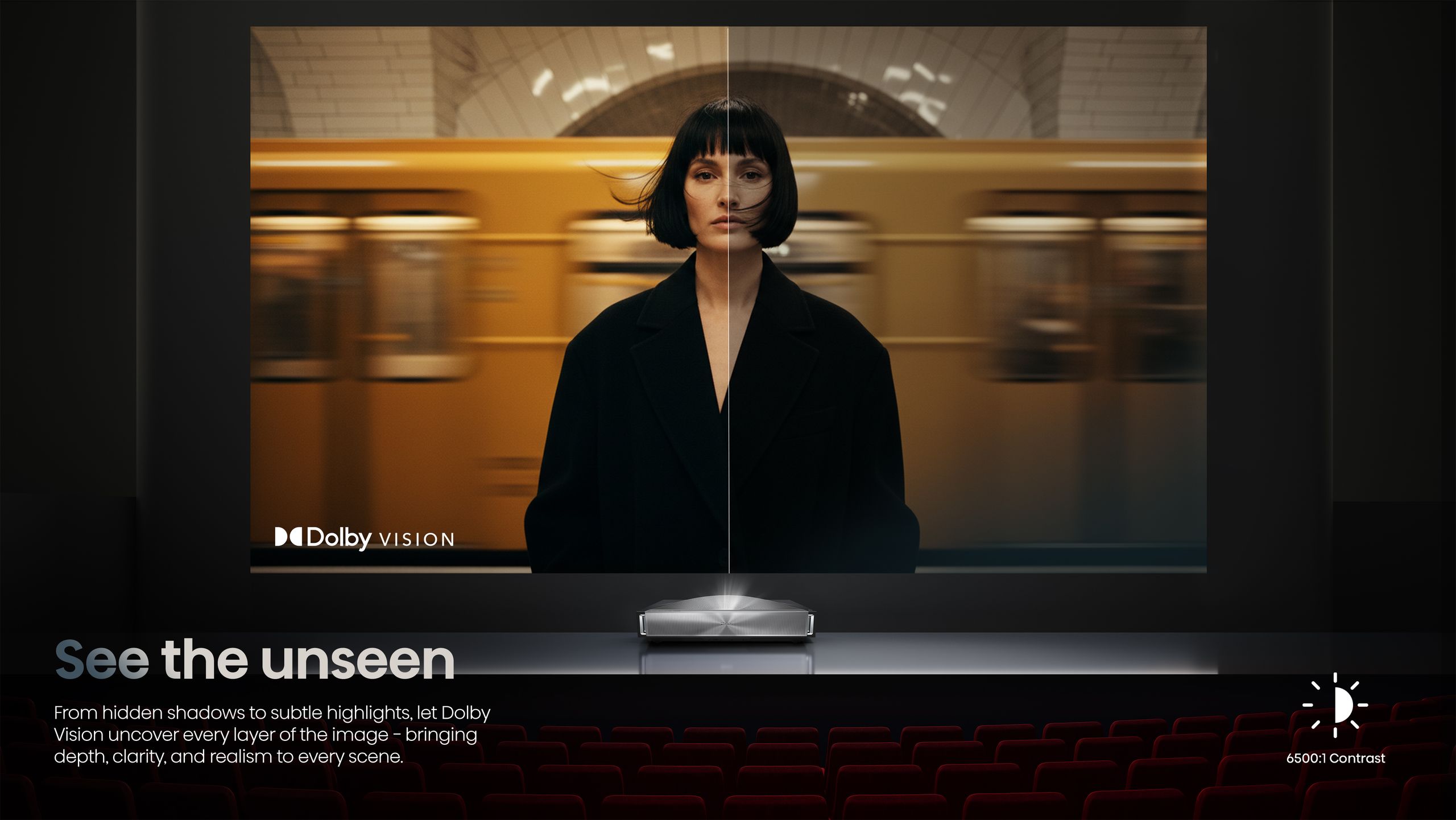 Hisense PX4-PRO | 3500-Lumen 4K Ultra Short-Throw TriChroma Laser Projector feature banner