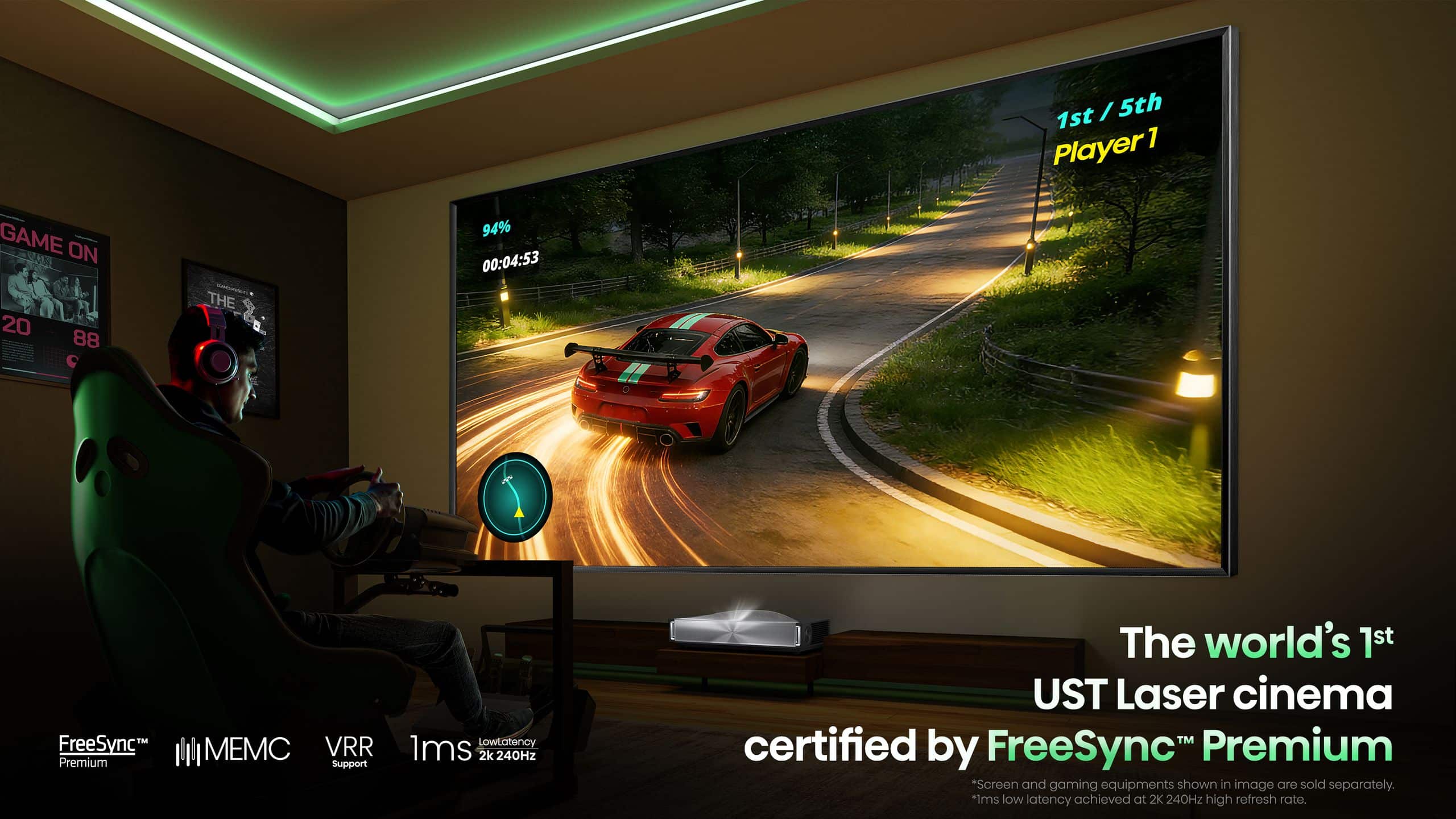 Hisense PX4-PRO | 3500-Lumen 4K Ultra Short-Throw TriChroma Laser Projector feature banner