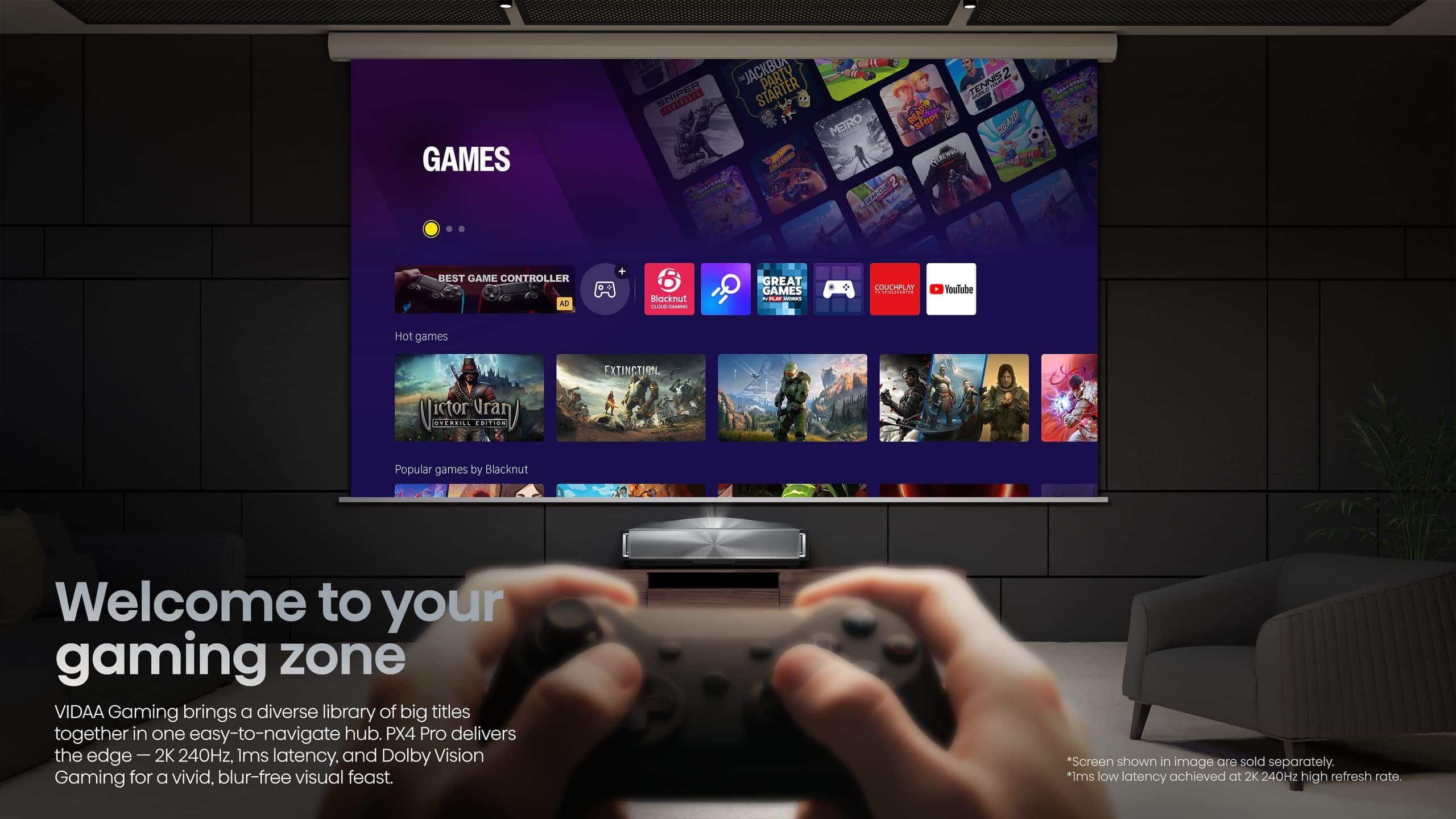 Hisense PX4-PRO | 3500-Lumen 4K Ultra Short-Throw TriChroma Laser Projector feature banner