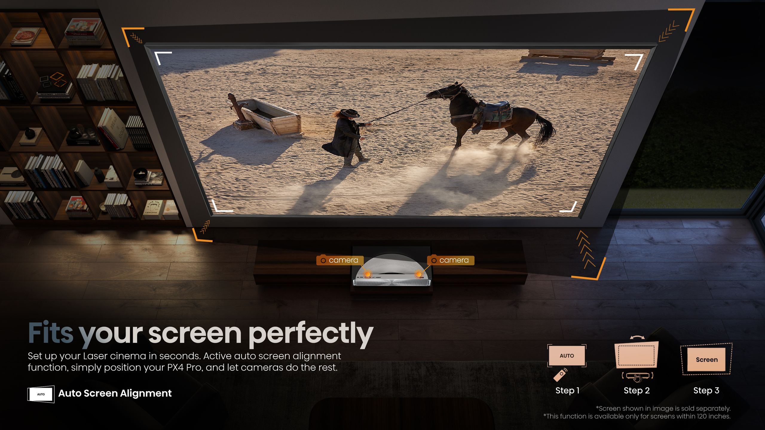 Hisense PX4-PRO | 3500-Lumen 4K Ultra Short-Throw TriChroma Laser Projector feature banner