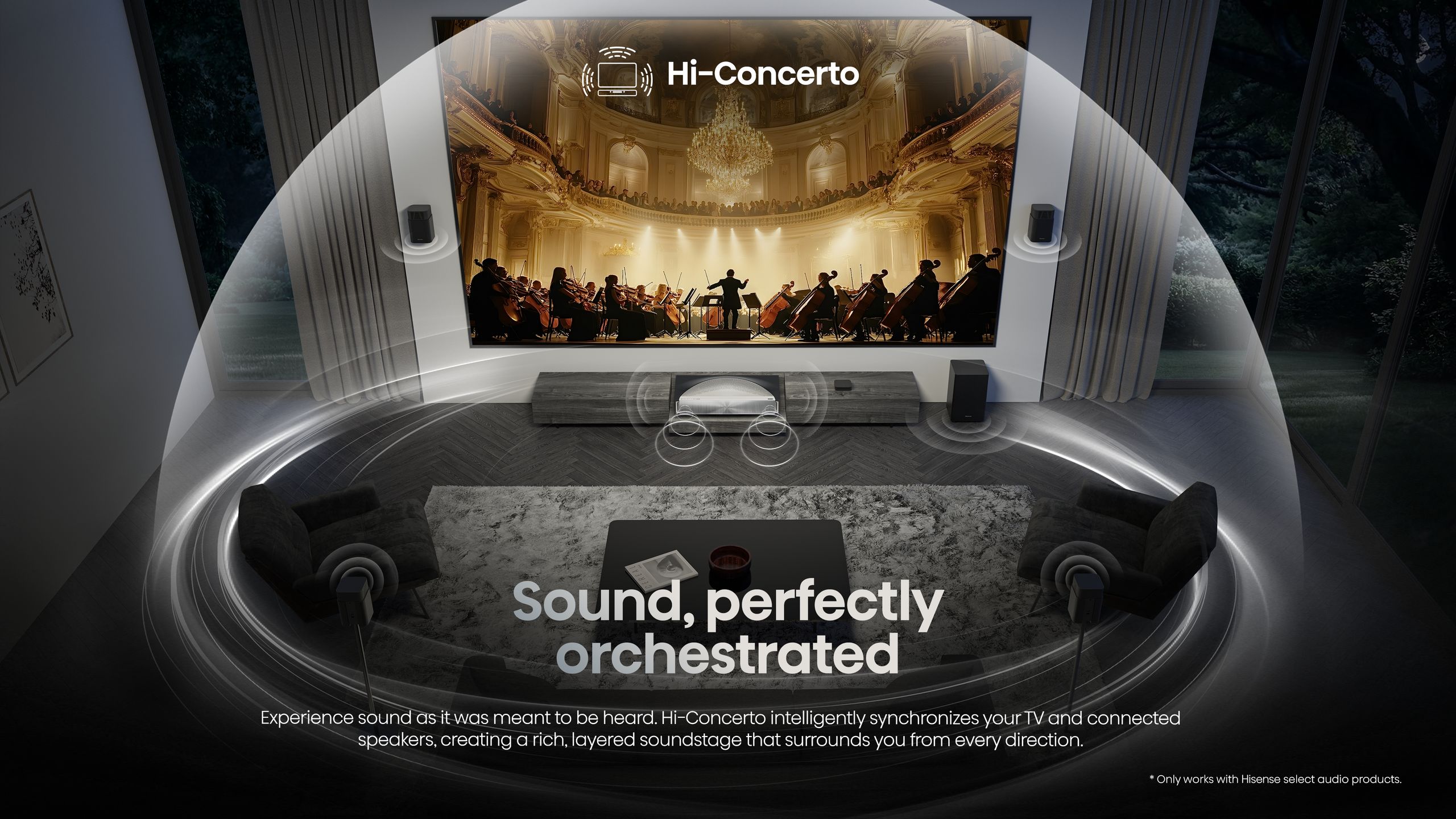 Hisense PX4-PRO | 3500-Lumen 4K Ultra Short-Throw TriChroma Laser Projector feature banner