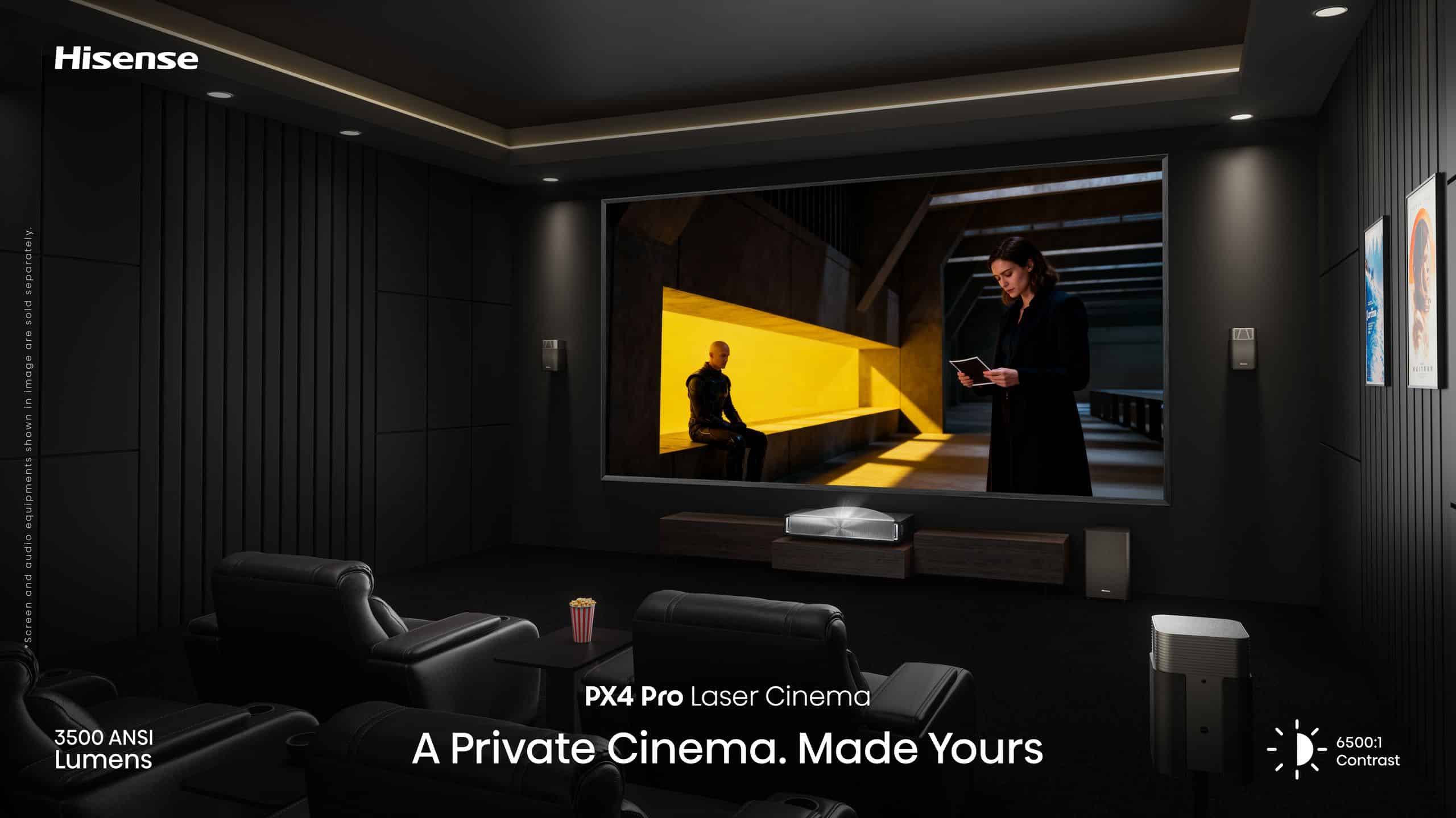 Hisense PX4-PRO | 3500-Lumen 4K Ultra Short-Throw TriChroma Laser Projector feature banner