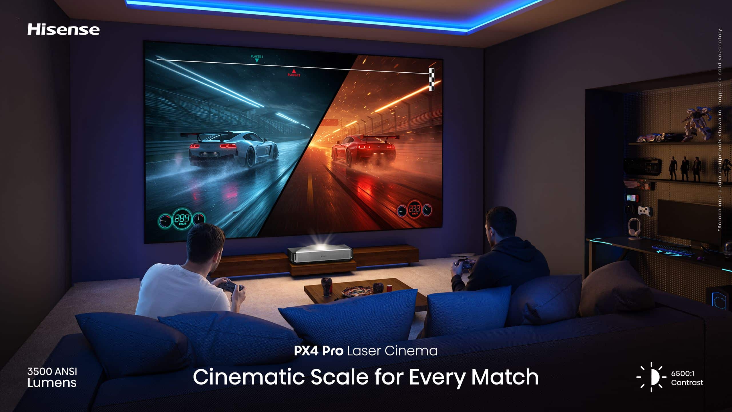 Hisense PX4-PRO | 3500-Lumen 4K Ultra Short-Throw TriChroma Laser Projector feature banner