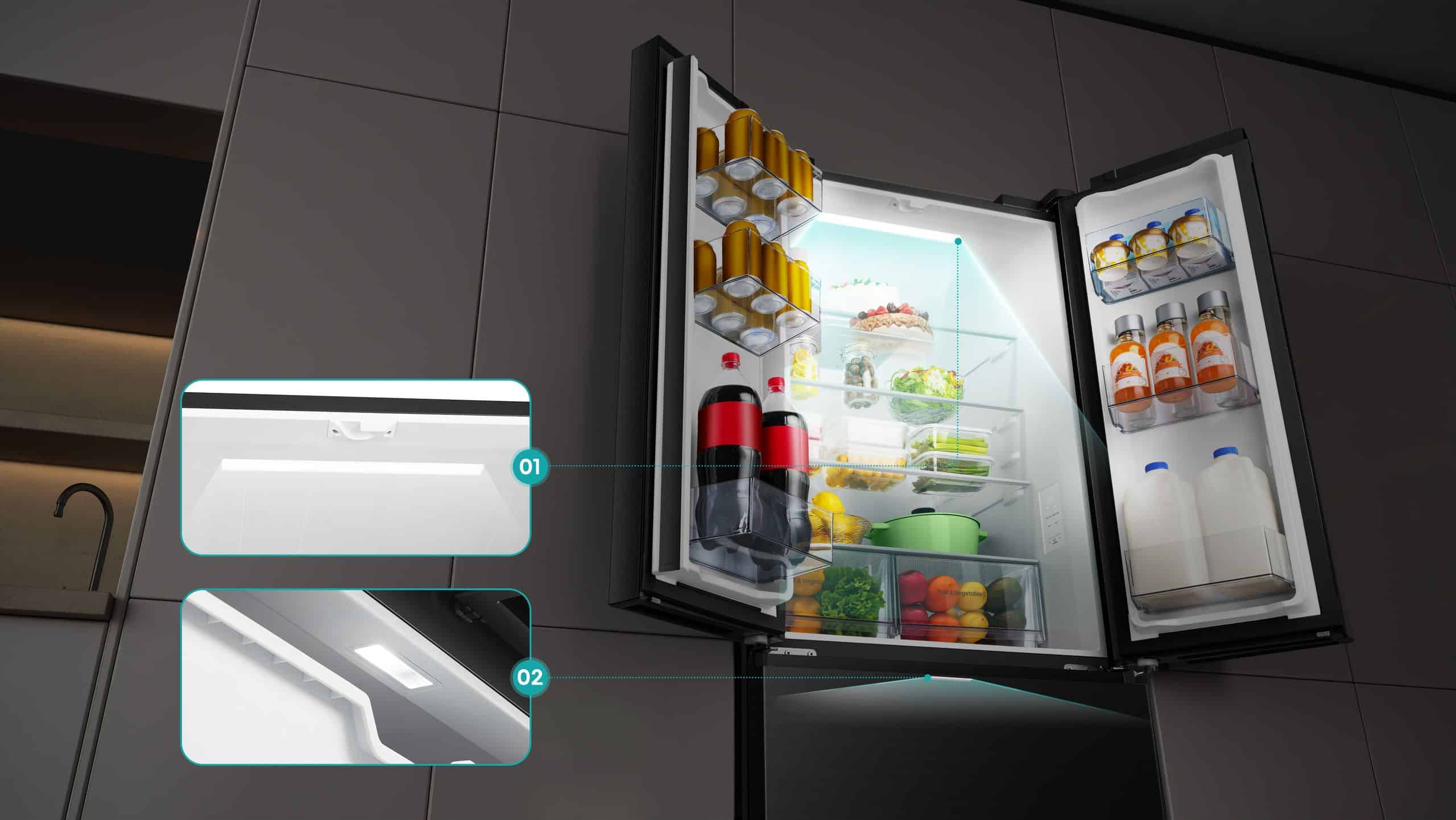 Hisense H710FSB | 485L French Door Fridge feature banner