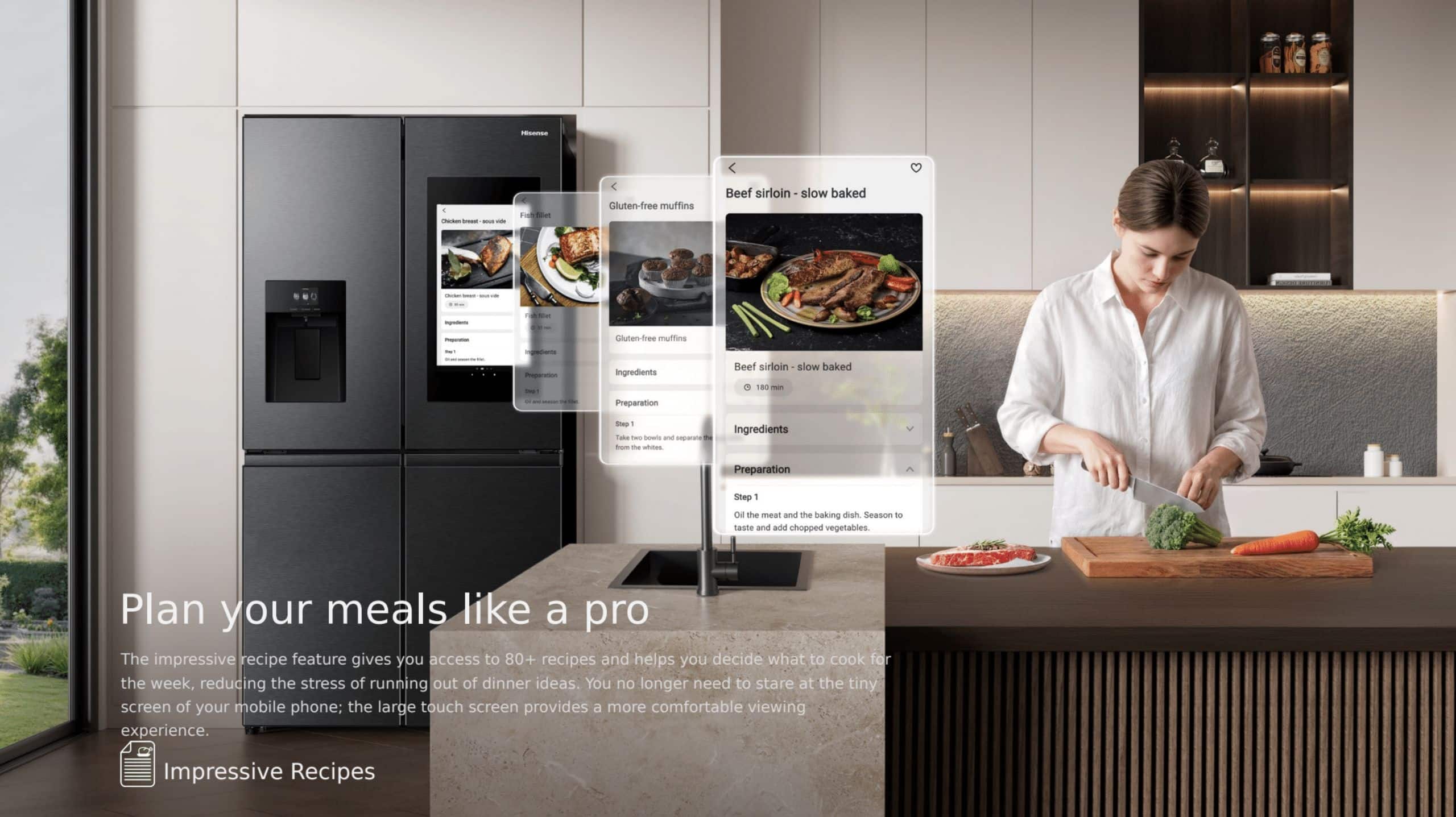 Hisense H810FSB-IDS | Cross Door Refrigerator feature banner