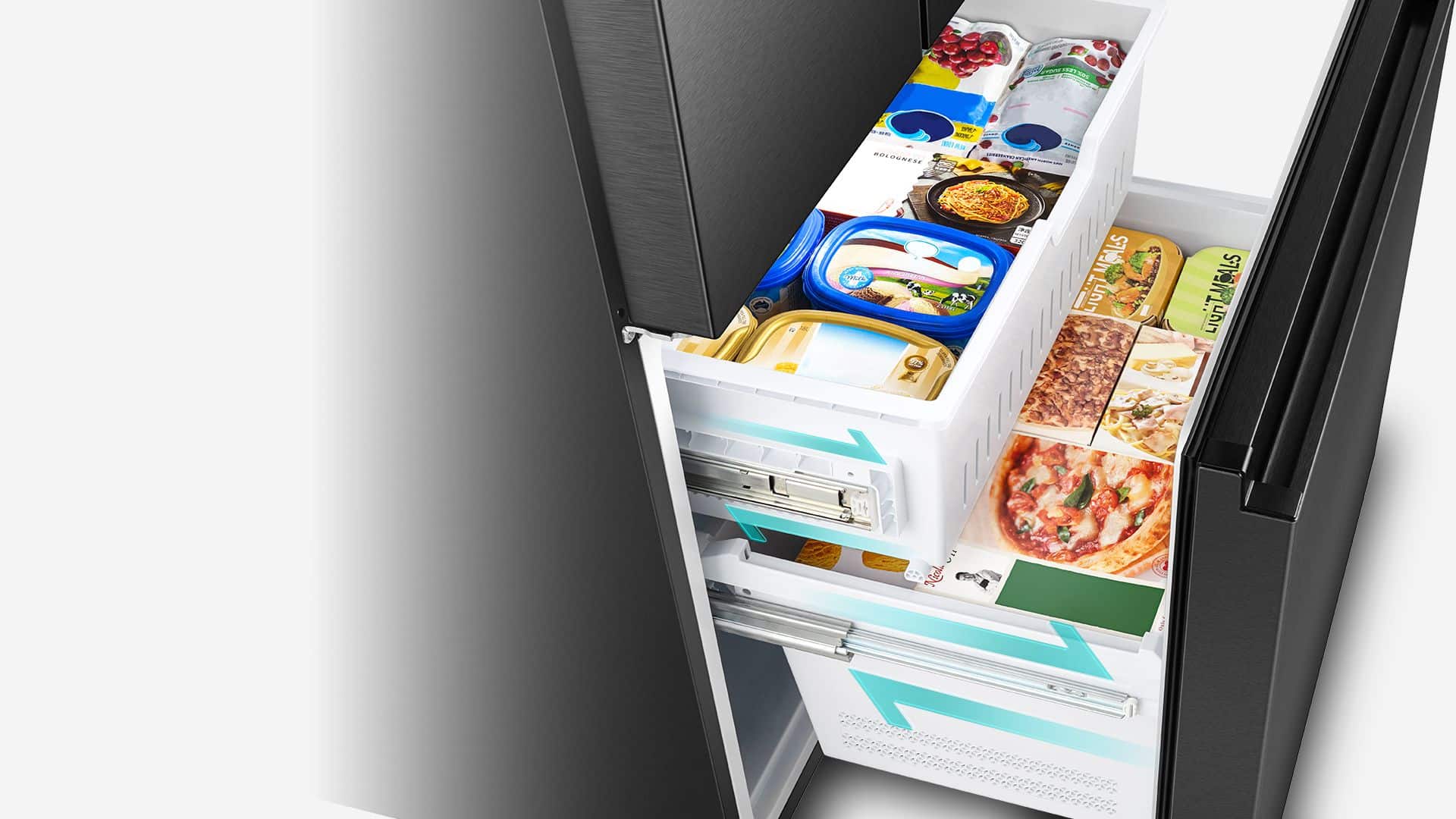 Hisense H710FSB | 485L French Door Fridge feature banner