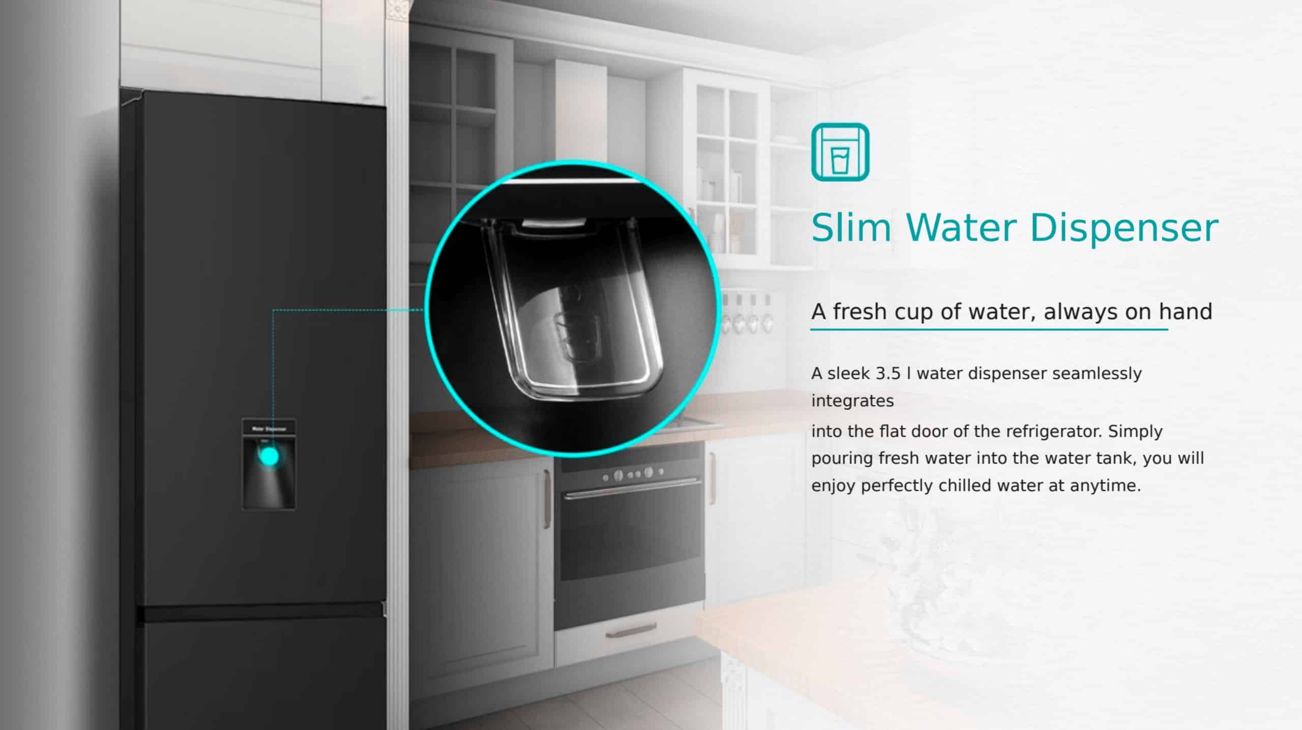 Hisense H365BBL-WD | Bottom Mount Refrigerator feature banner
